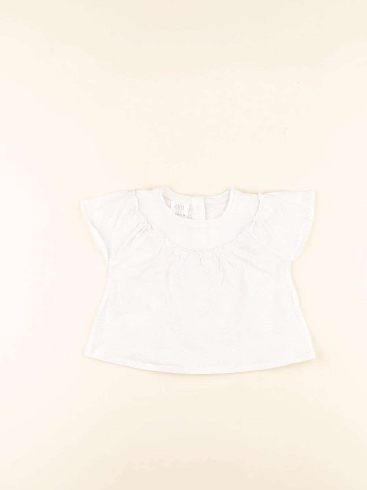 Zara - tee-shirt blanc - 6/9 mois