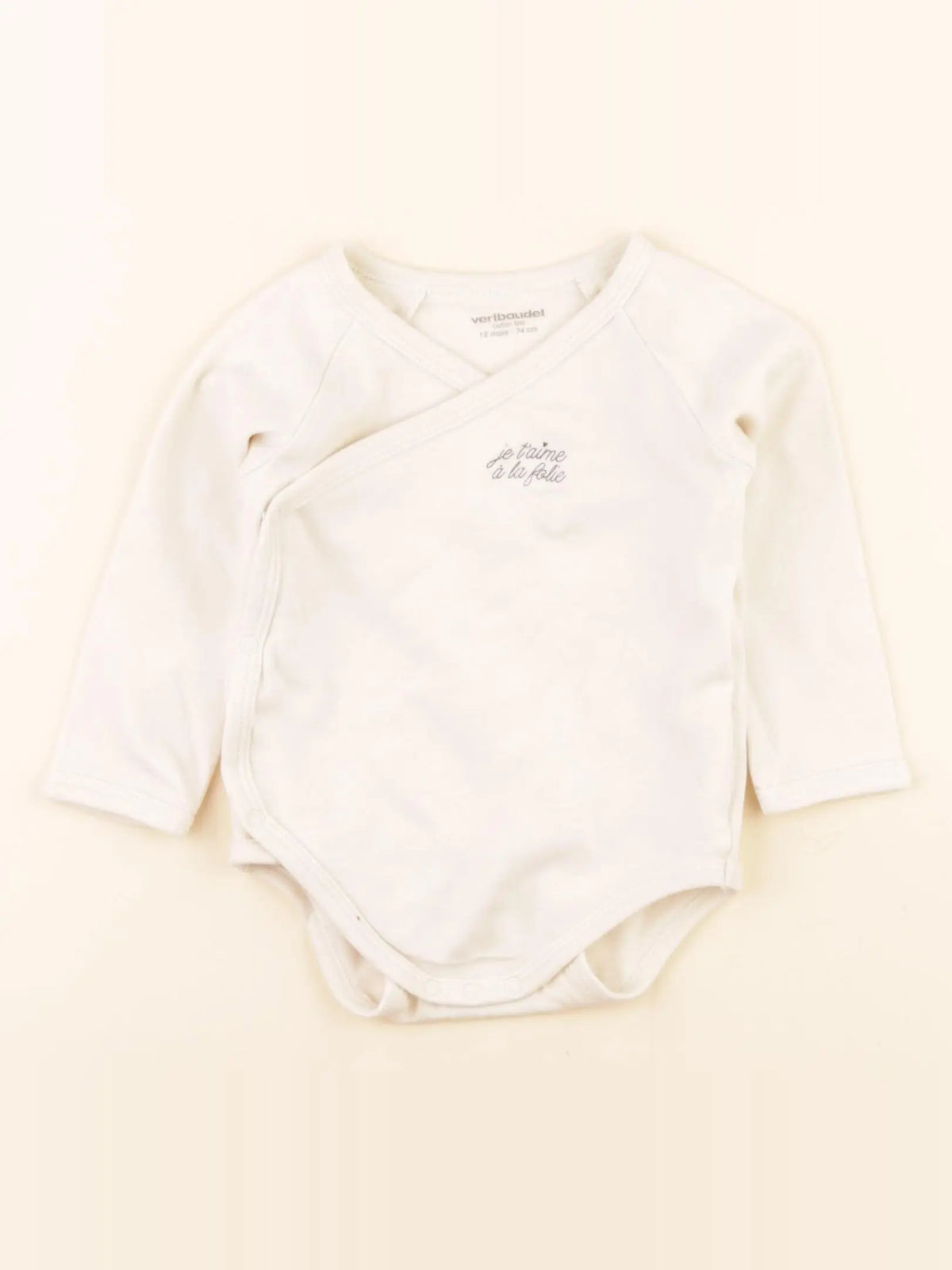 Vertbaudet - body blanc - 12 mois