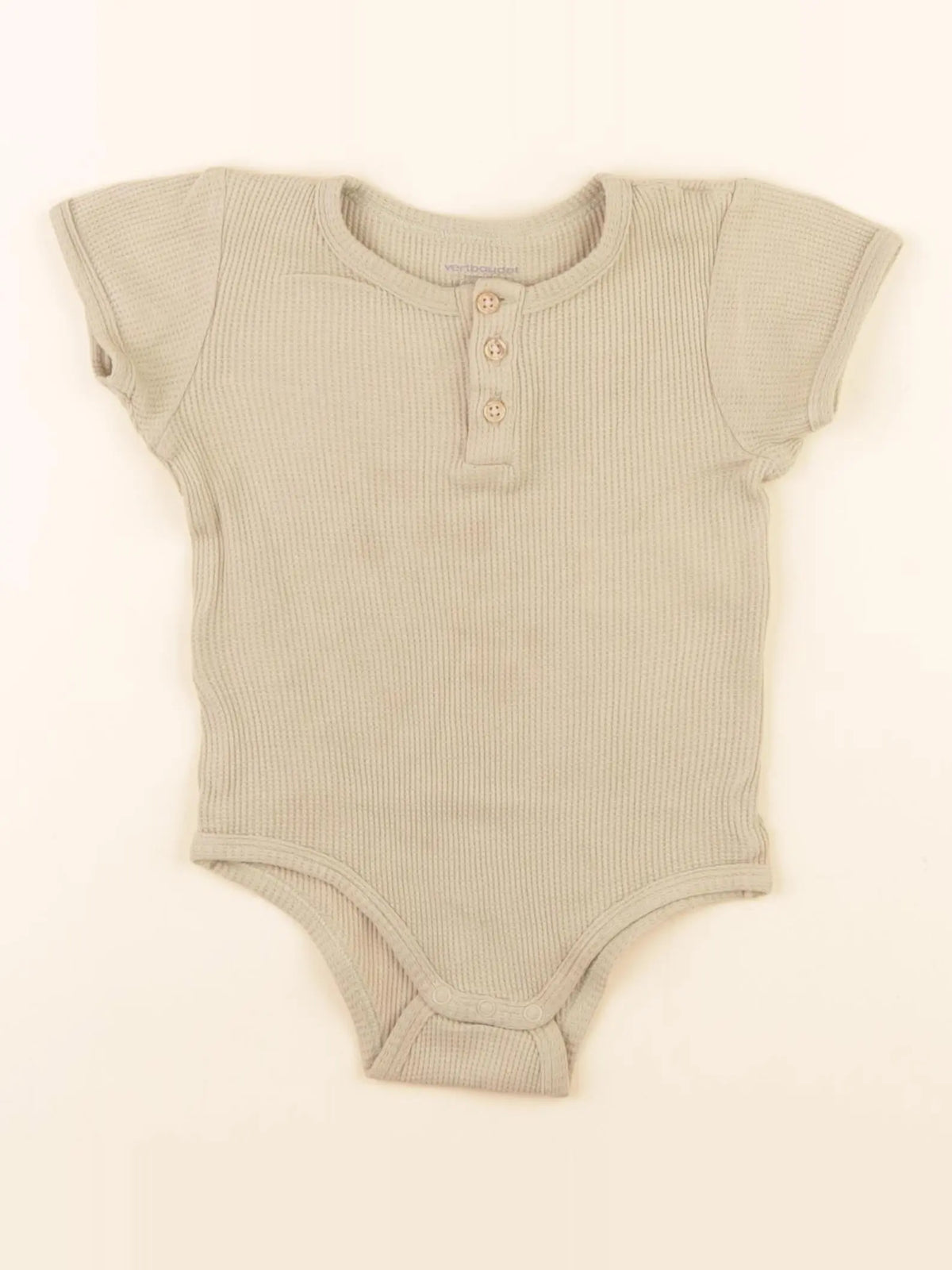 Vertbaudet - body tee-shirt vert - 18 mois