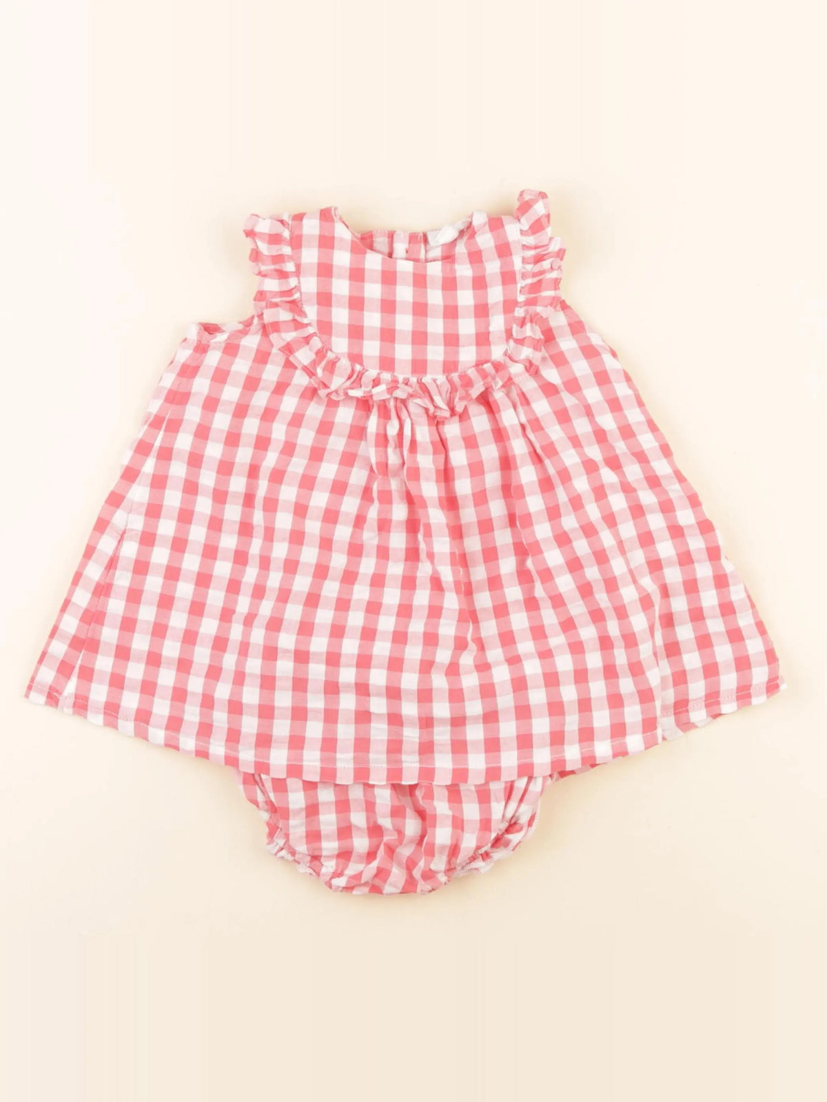 Vertbaudet - robe rose - 6 mois