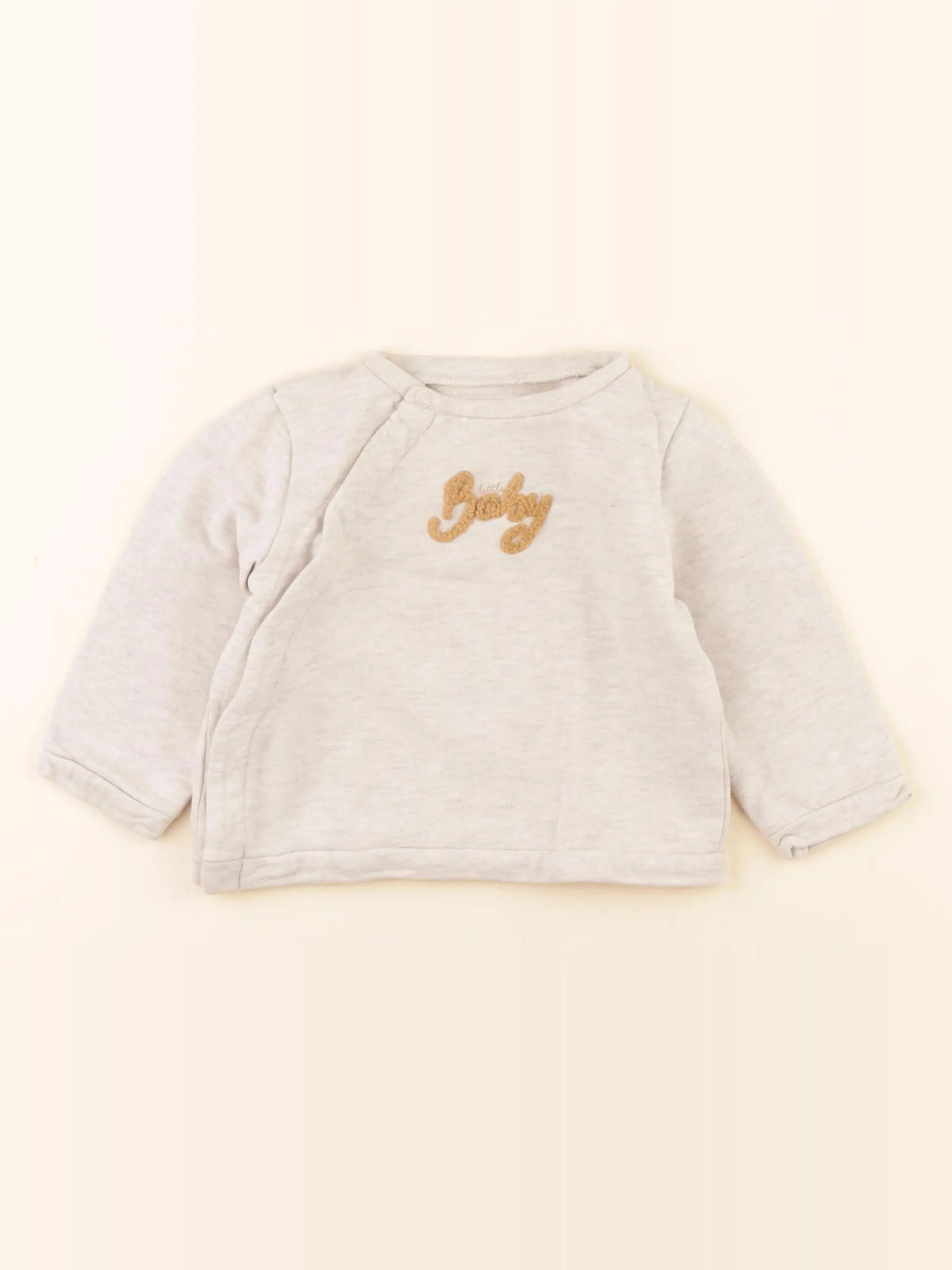 Vertbaudet - sweat gris - 12 mois