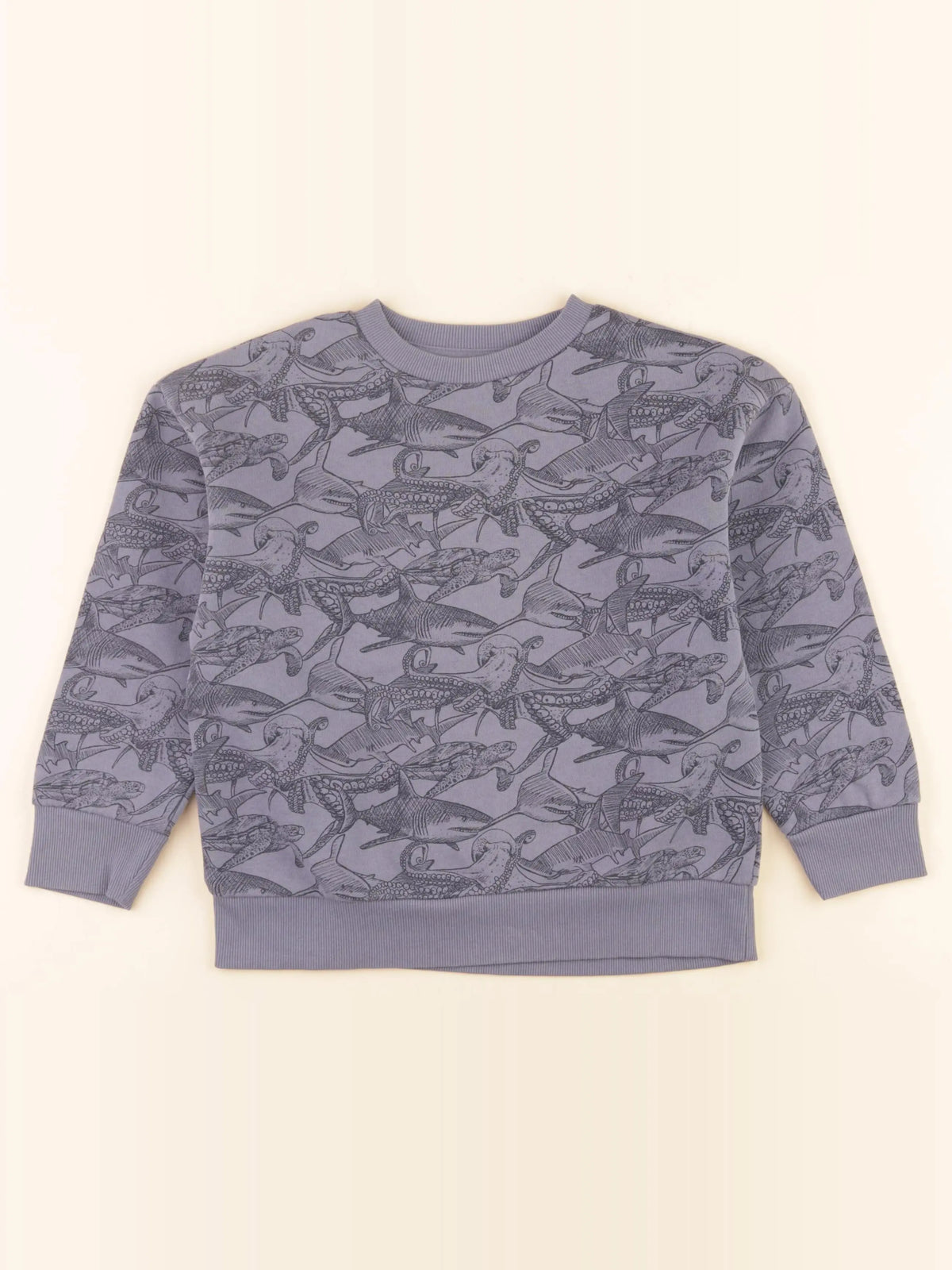 Vertbaudet - sweat bleu - 8 ans