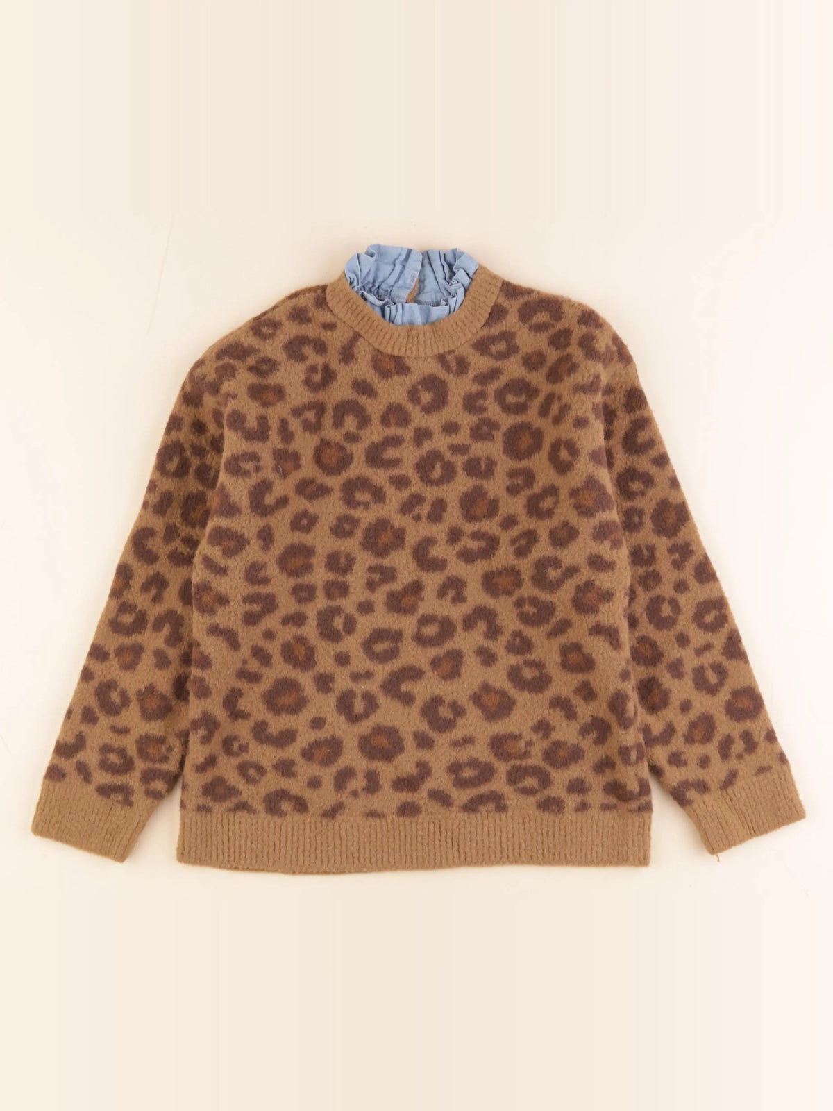 Vertbaudet - pull marron - 8 ans