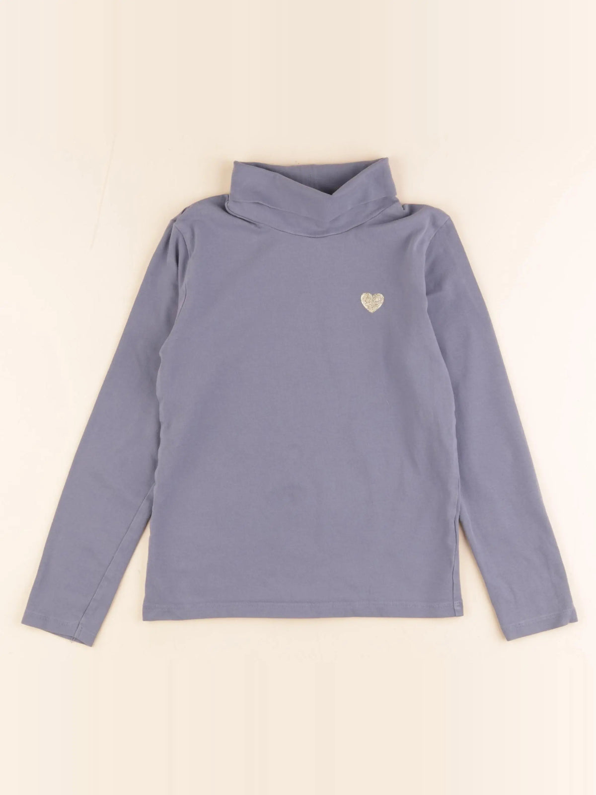 Vertbaudet - sous-pull bleu - 8 ans