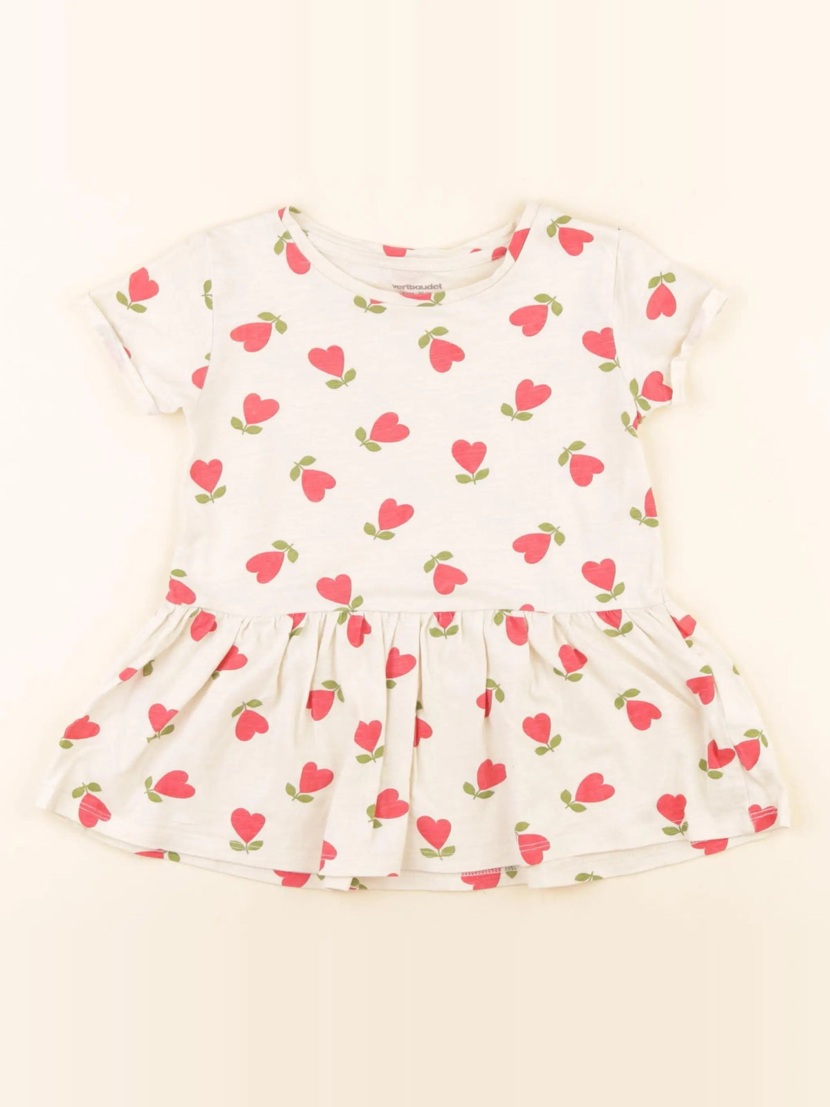 Vertbaudet - robe multicolore - 2 ans
