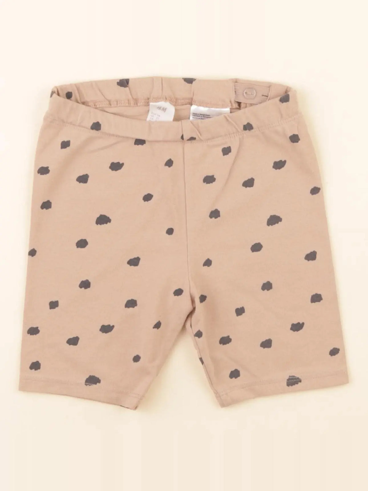 H&M - legging court marron, noir - 2/3 ans