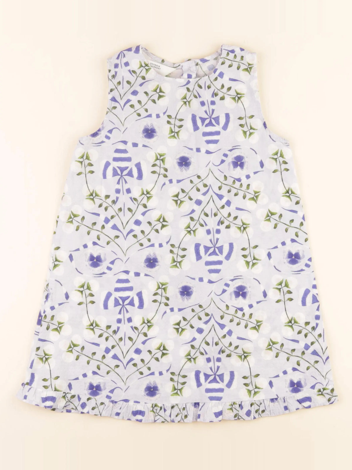 H&M - robe bleu - 3/4 ans