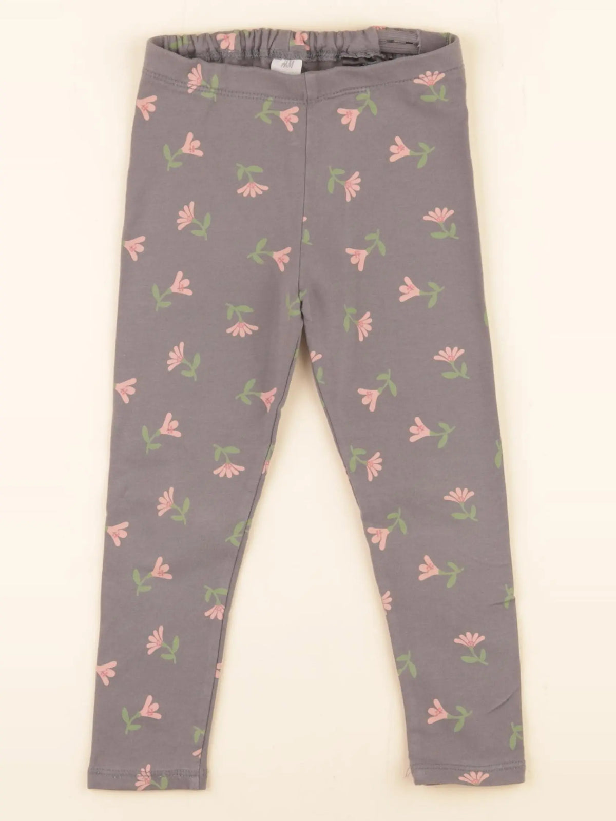 H&M - legging gris - 2/3 ans