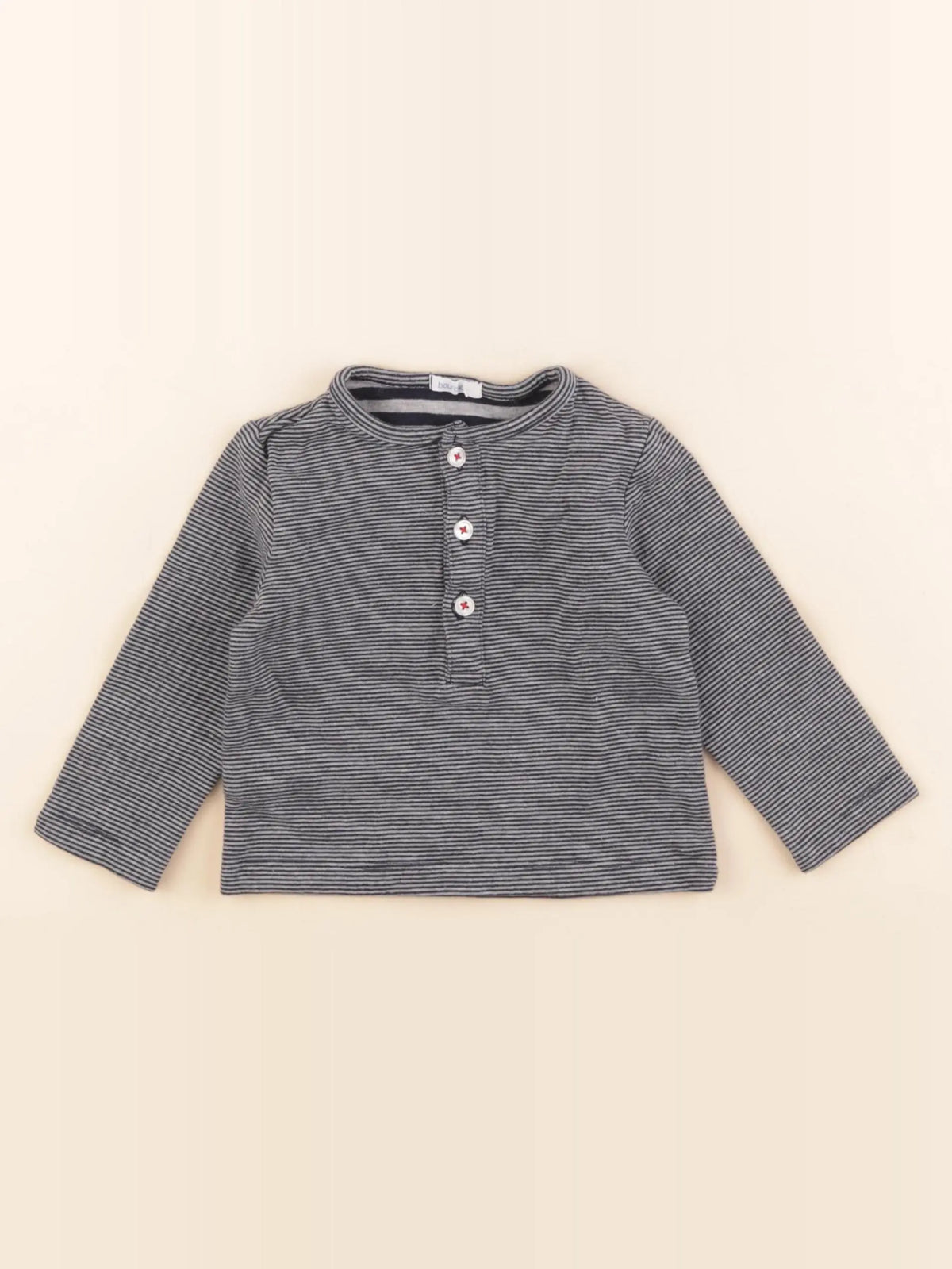 Boutchou - tee-shirt bleu - 12 mois