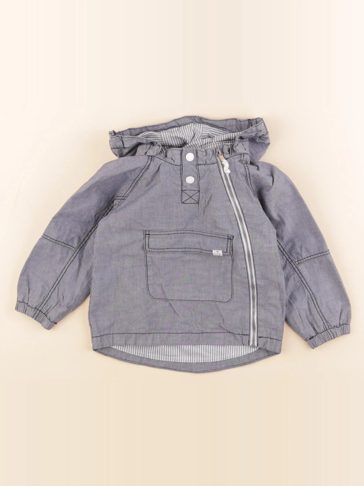 H&M - veste bleu - 18/24 mois