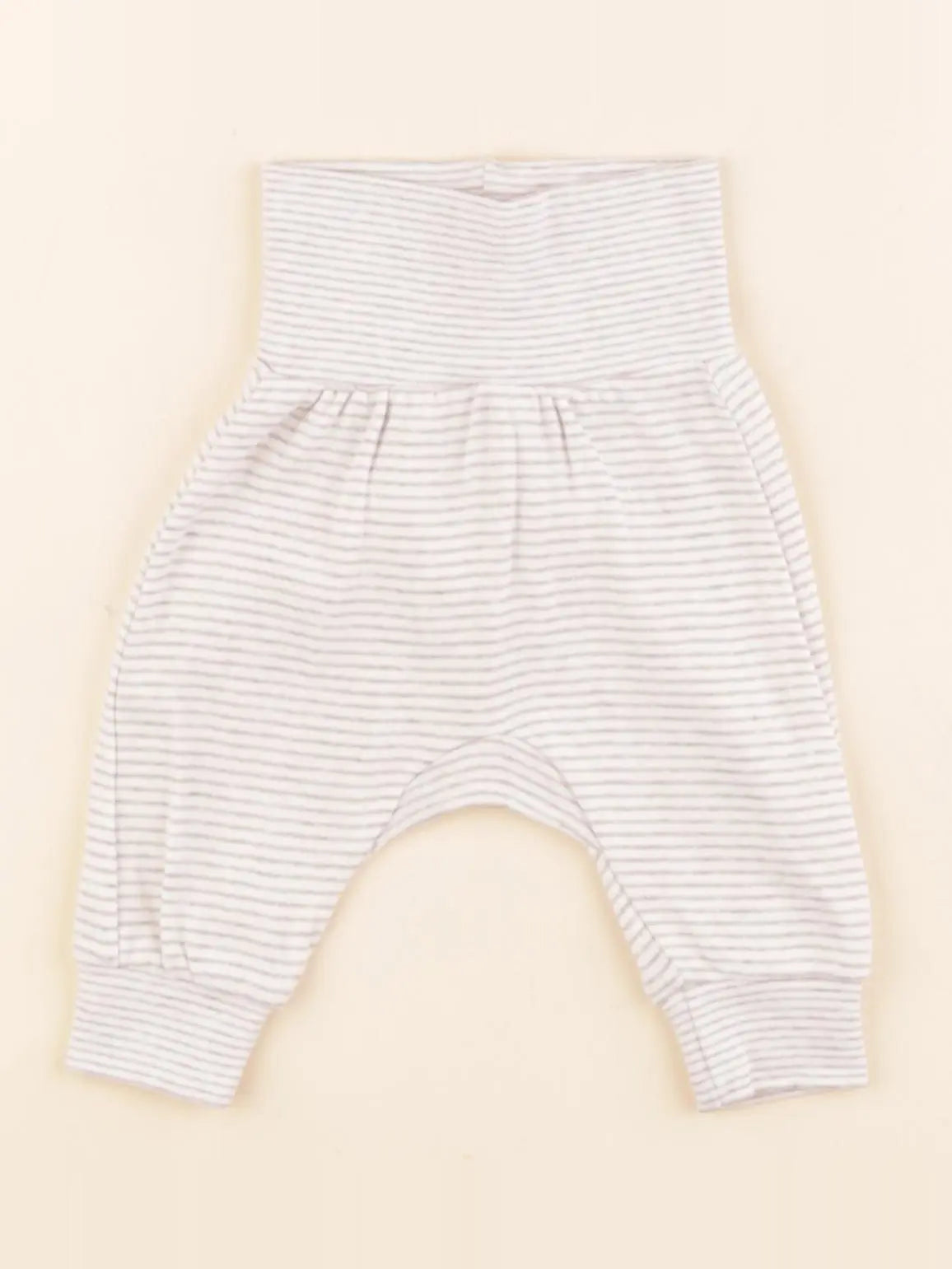 H&M - sarouel beige - 0/1 mois