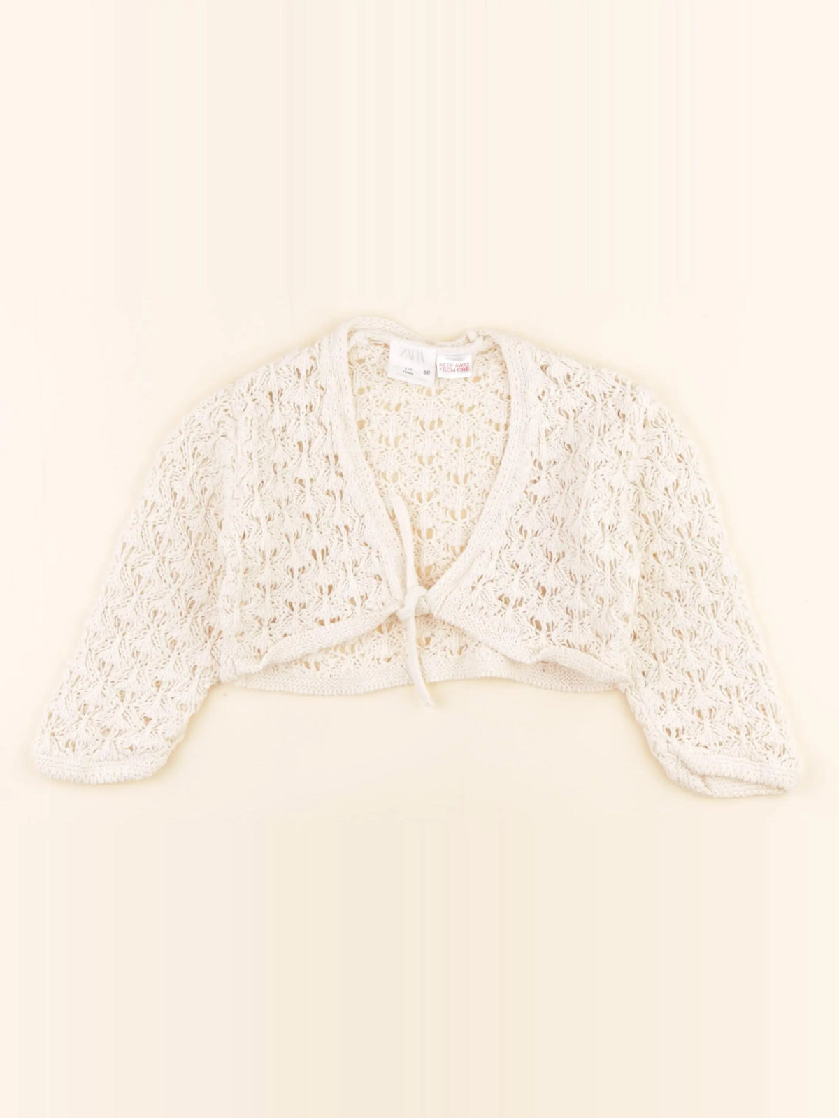 Zara - gilet beige - 18 mois