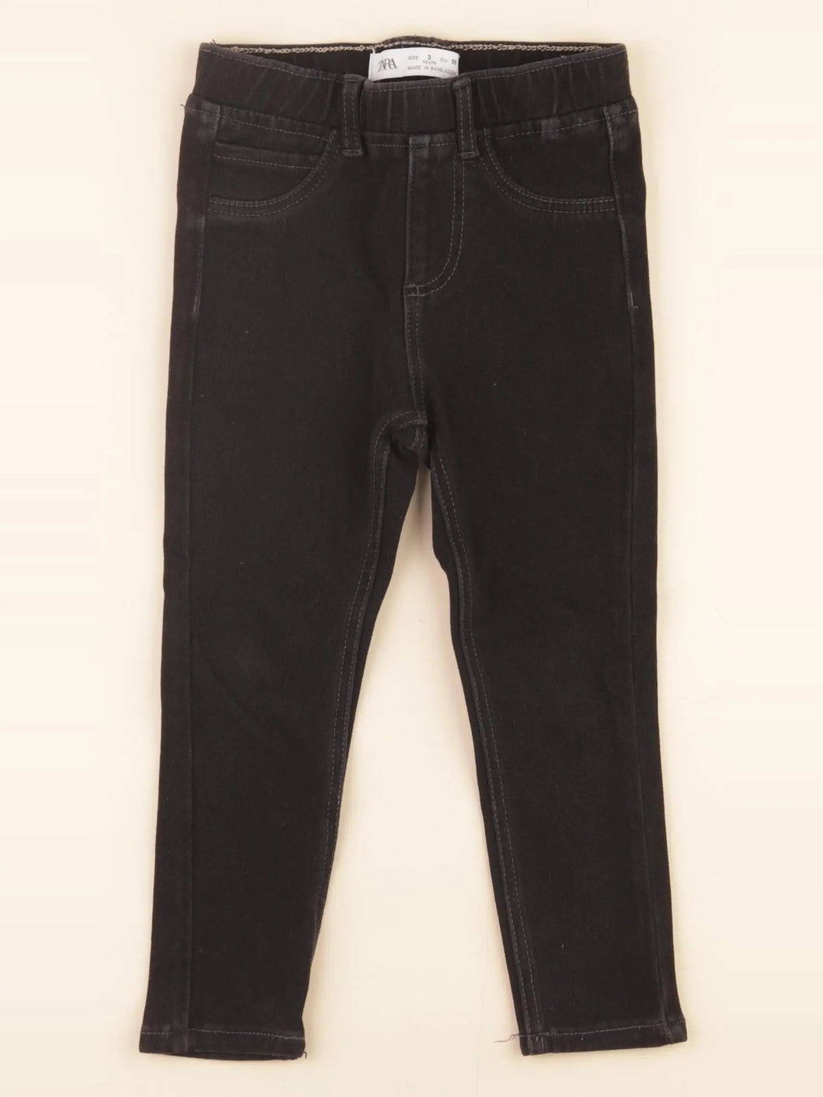 Zara - jegging noir - 3 ans