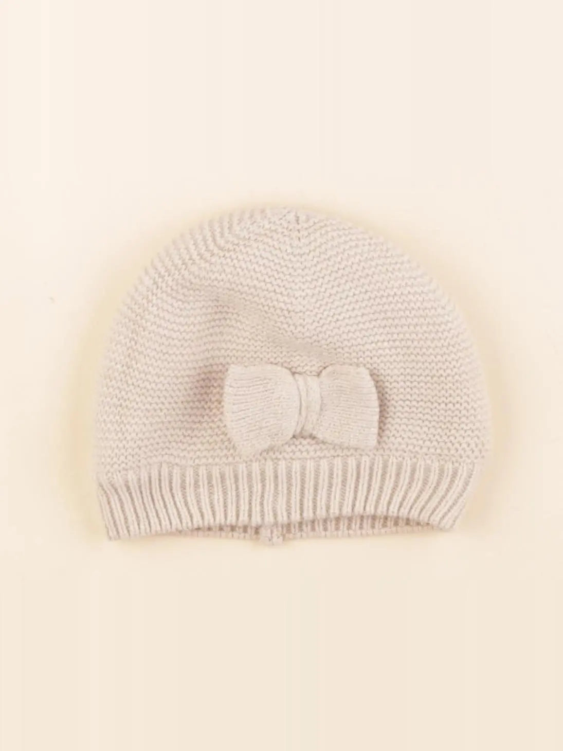 Vertbaudet - bonnet beige, or - 12 mois