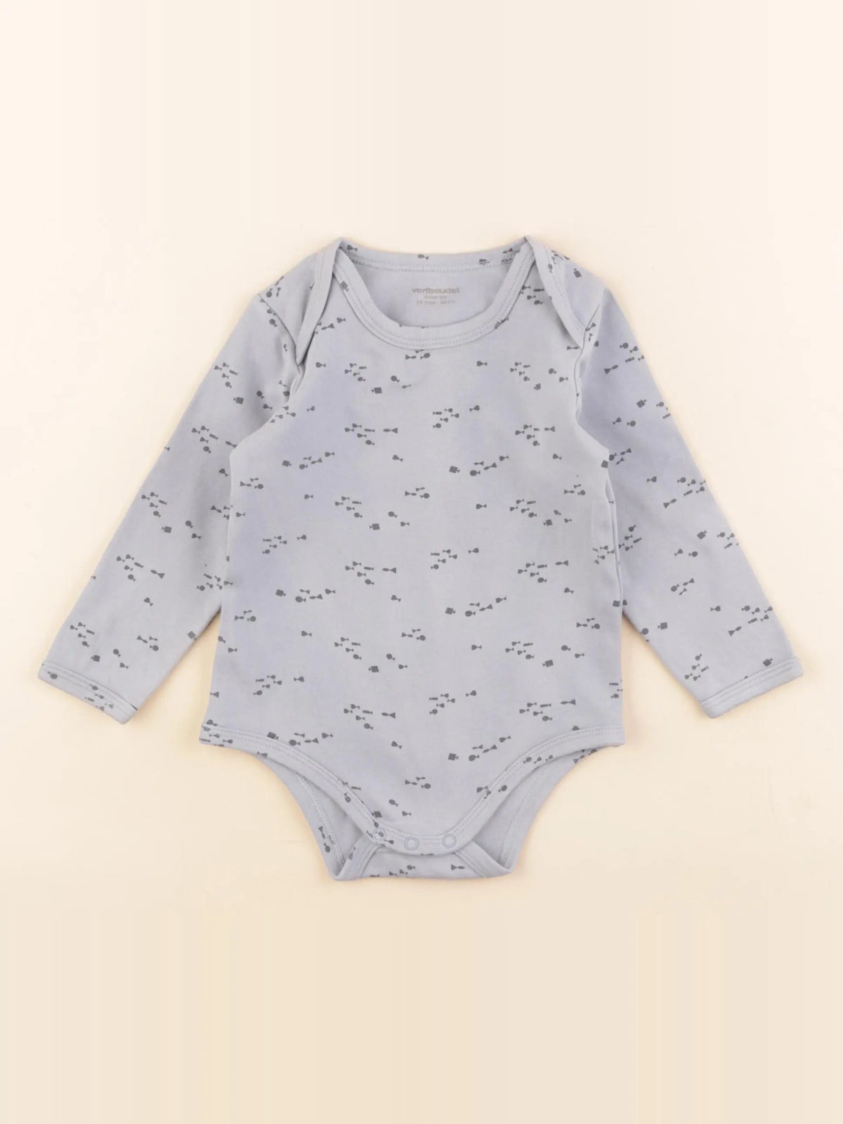 Vertbaudet - body bleu - 24 mois