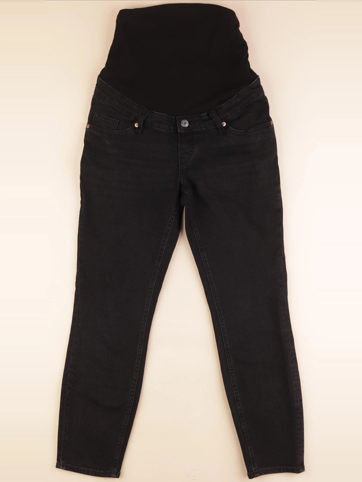 H&M - jean grossesse noir - xs