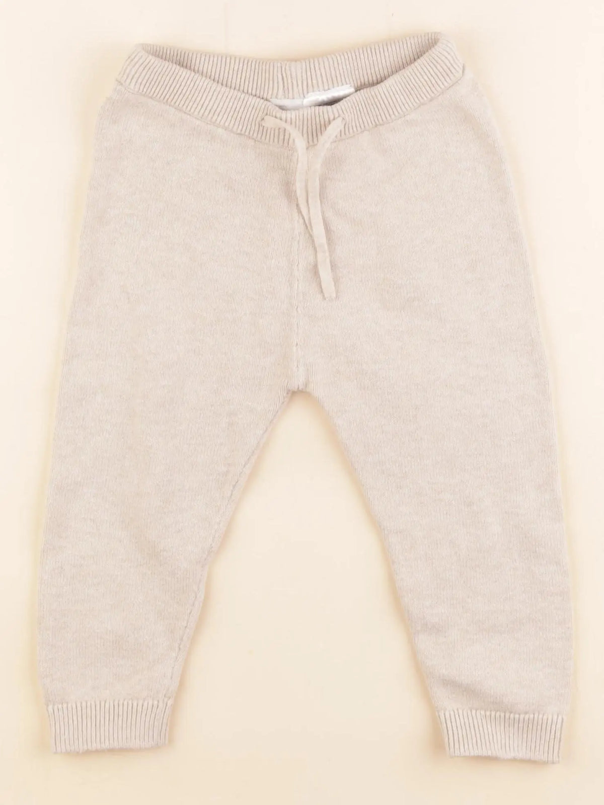 H&M - legging beige - 12/18 mois
