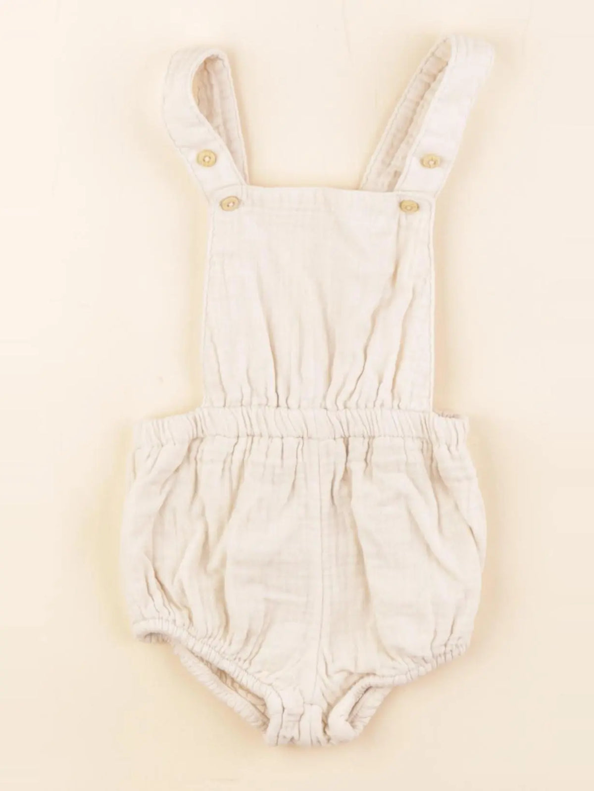 H&M - salopette blanc - 9 mois
