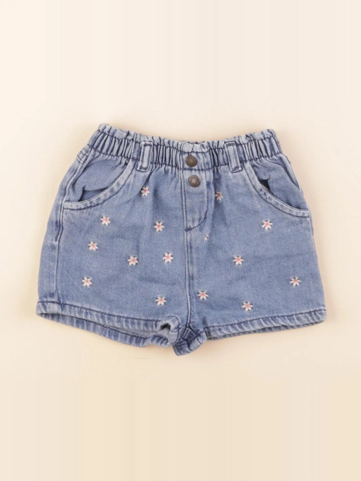 Vertbaudet - short bleu - 9 mois