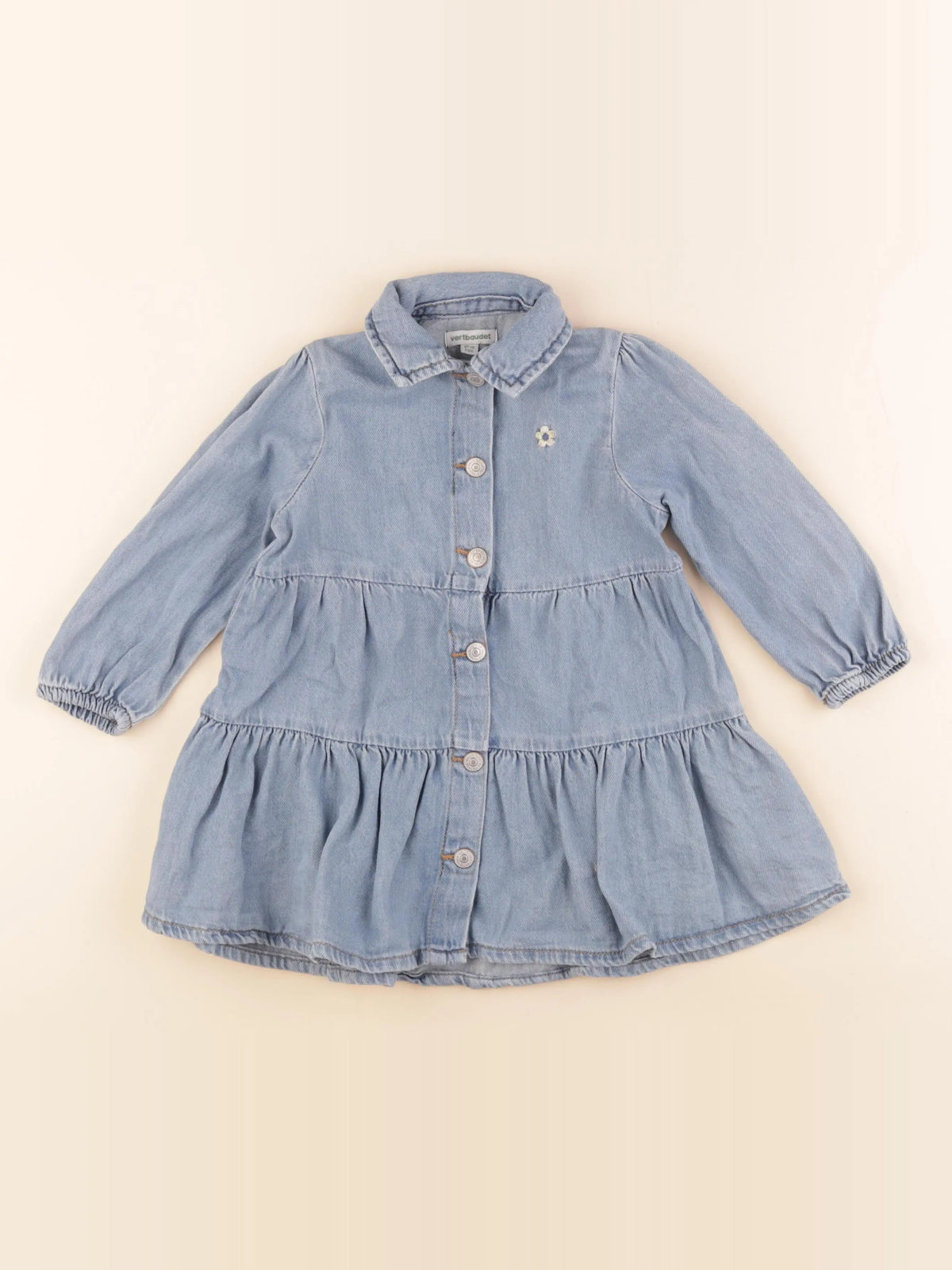Vertbaudet - robe bleu - 3 ans