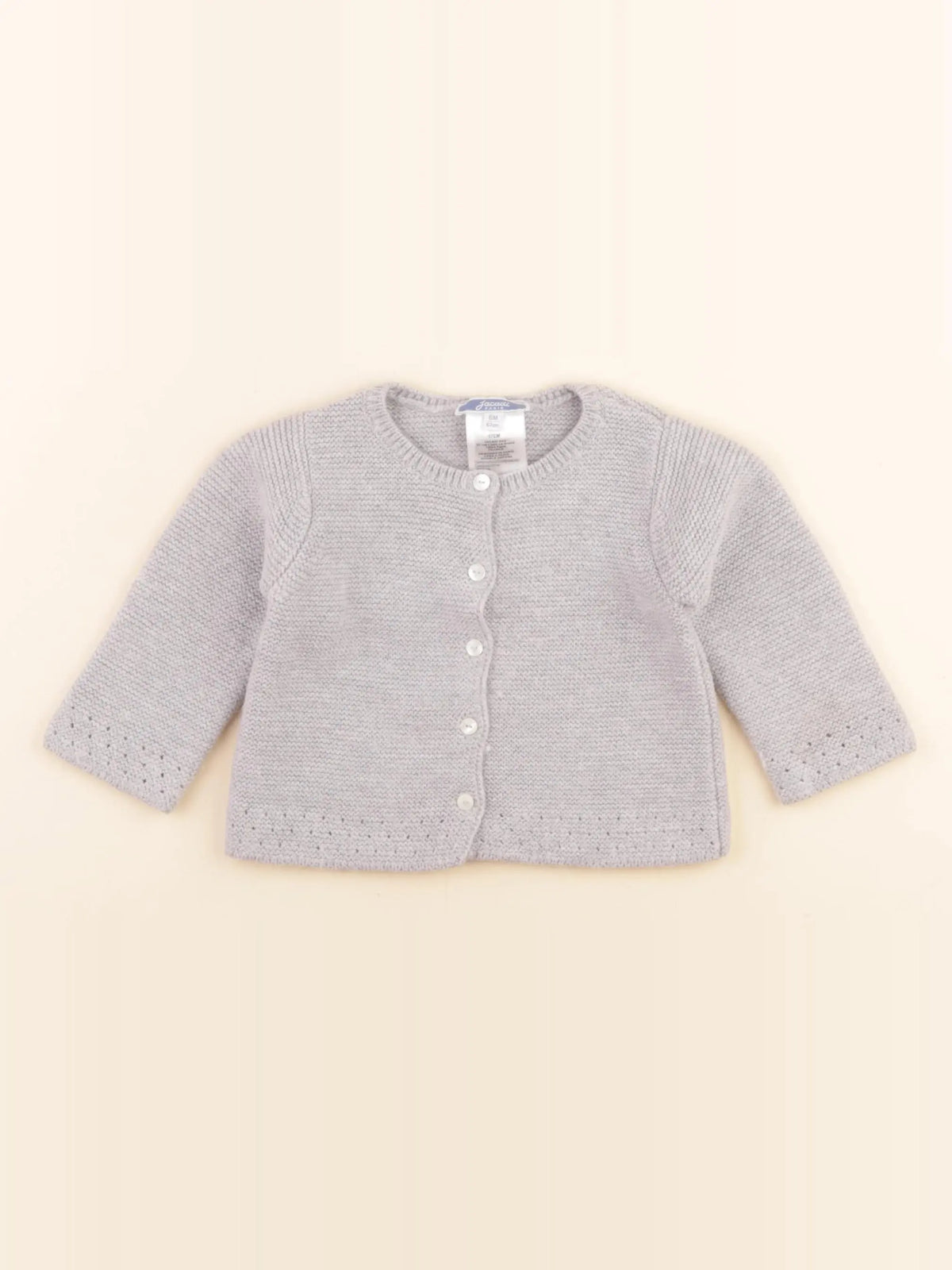 Jacadi - gilet gris - 6 mois