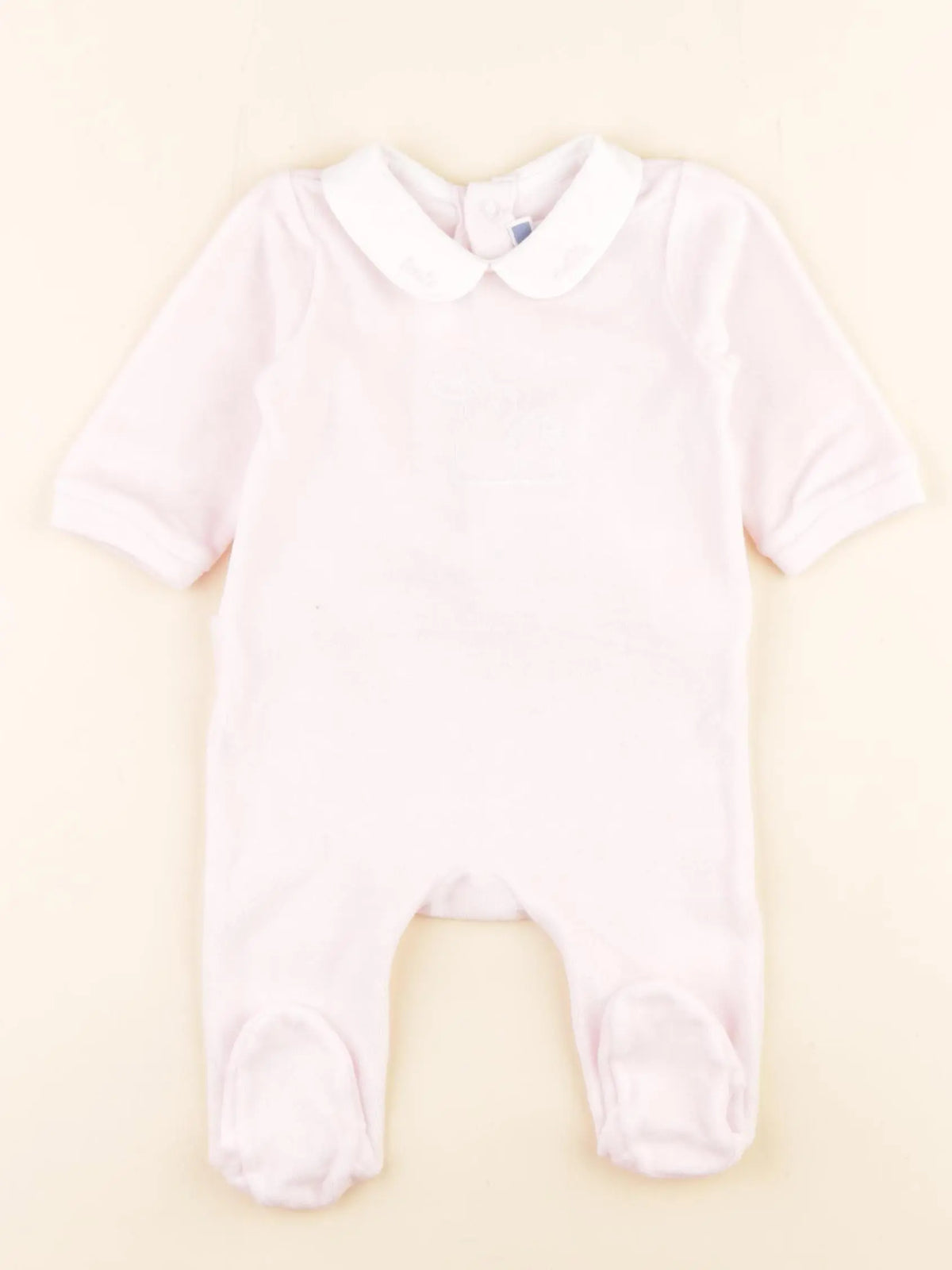Jacadi - pyjama velours rose - 3 mois