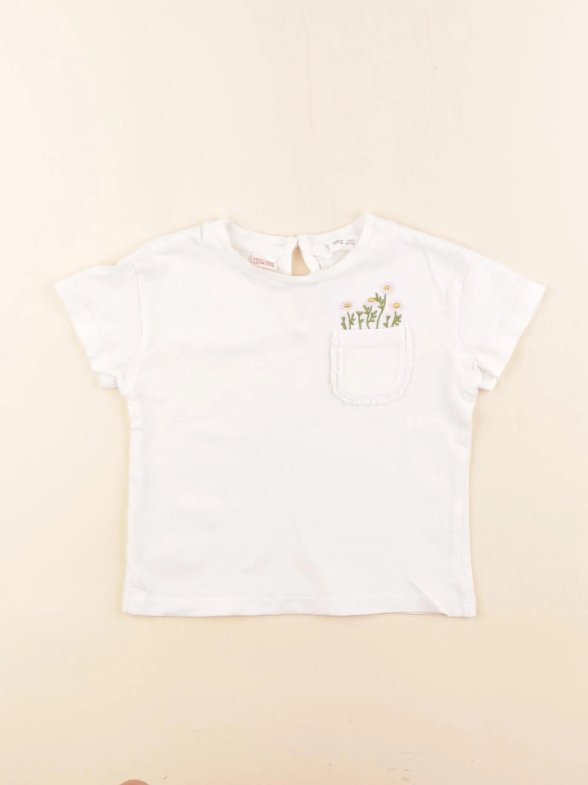 Mango - tee-shirt blanc - 12/18 mois