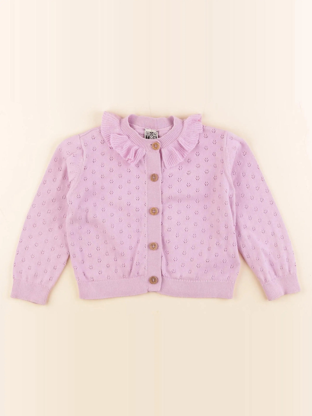 Bonton - gilet rose - 3 ans