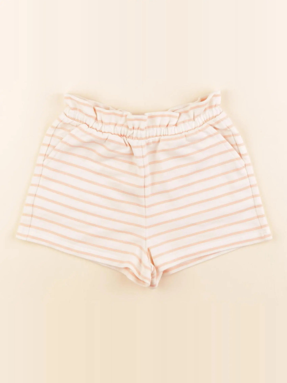 Vertbaudet - short rose, beige - 6 ans