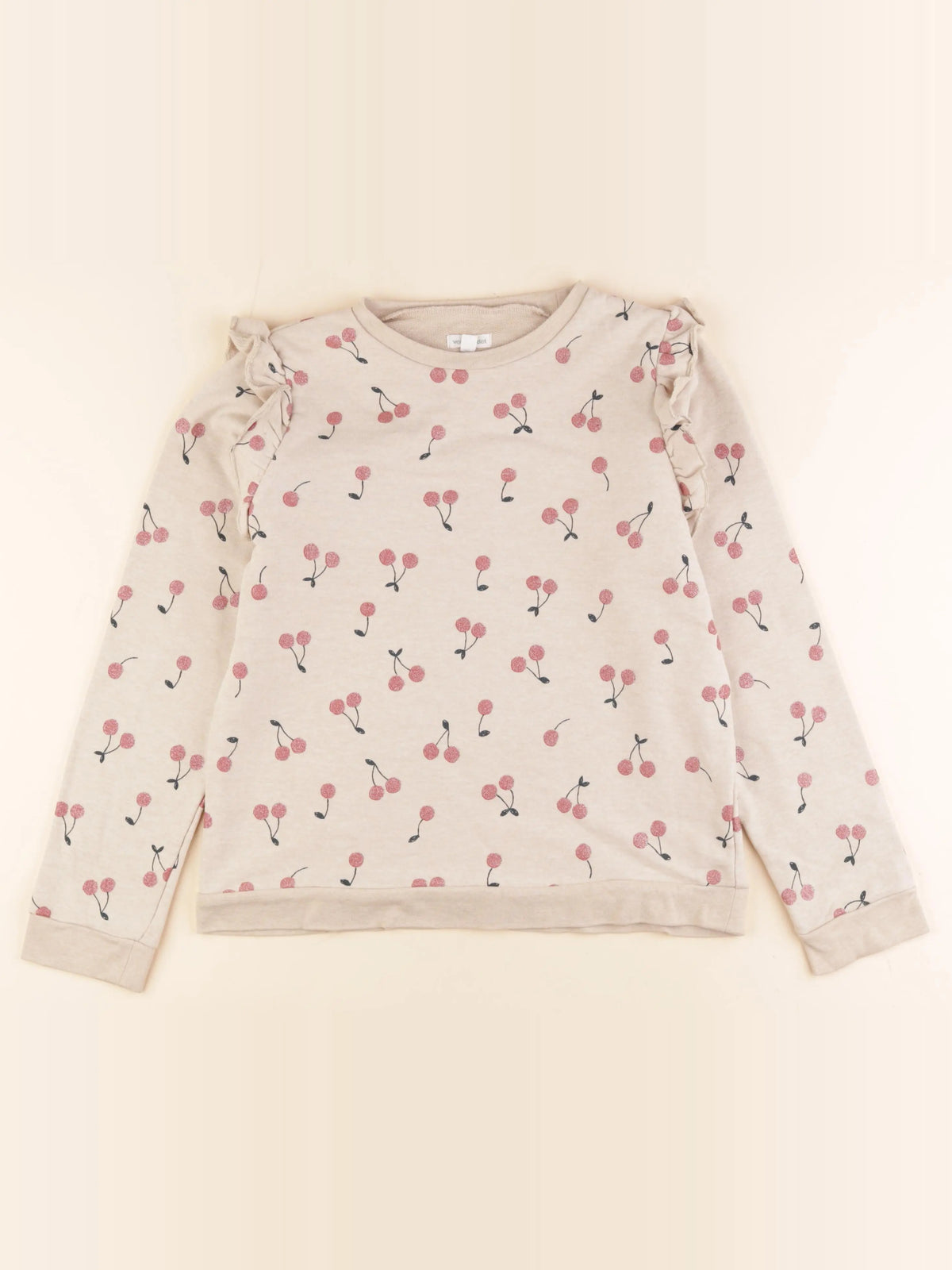 Vertbaudet - sweat beige - 14 ans