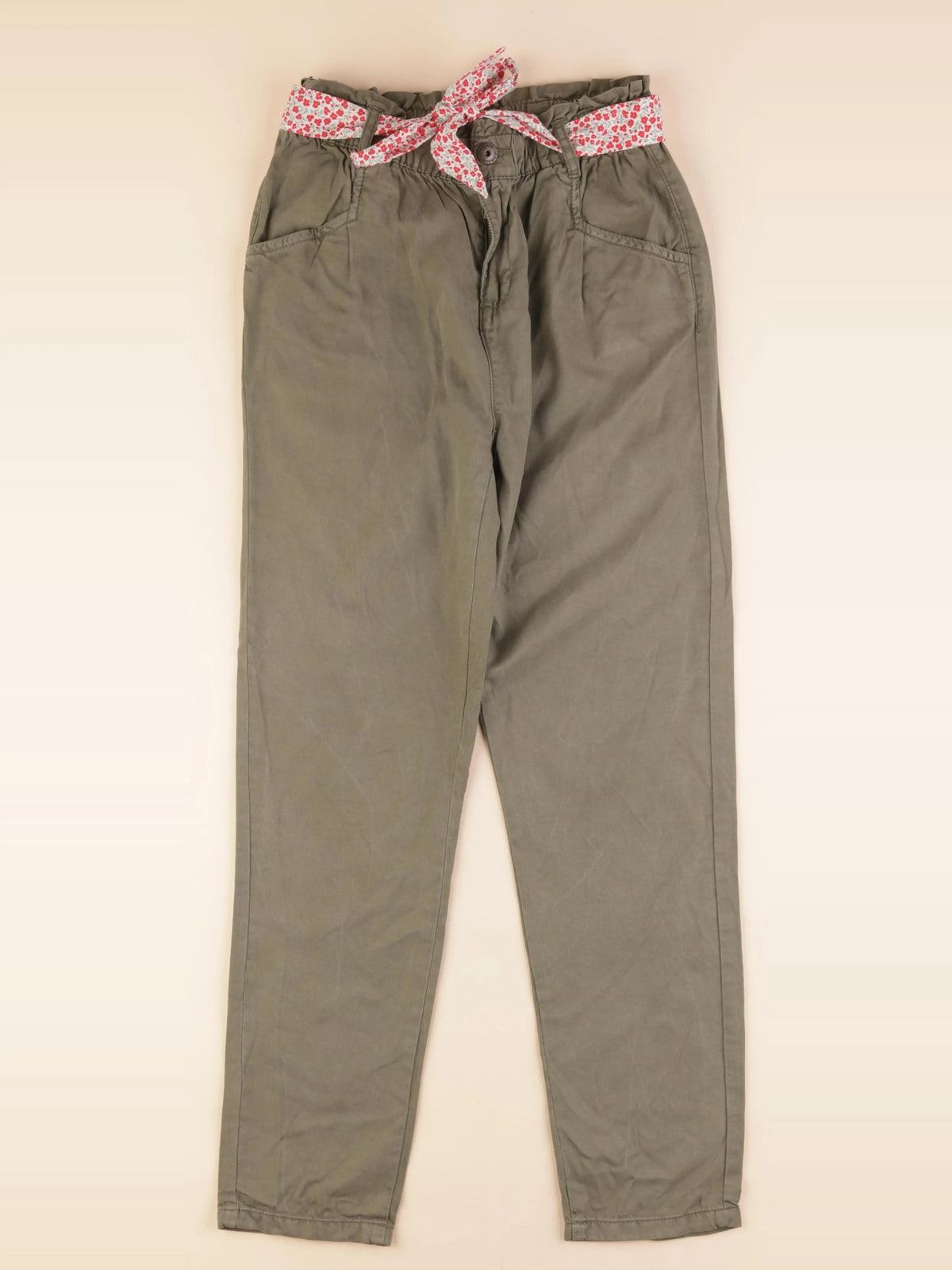 Vertbaudet - pantalon vert - 12 ans