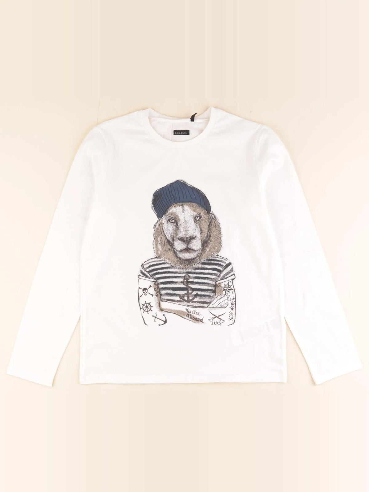 IKKS - tee-shirt blanc - 10 ans