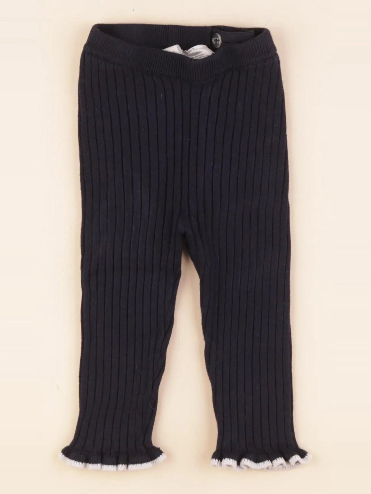 H&M - legging bleu - 9/12 mois