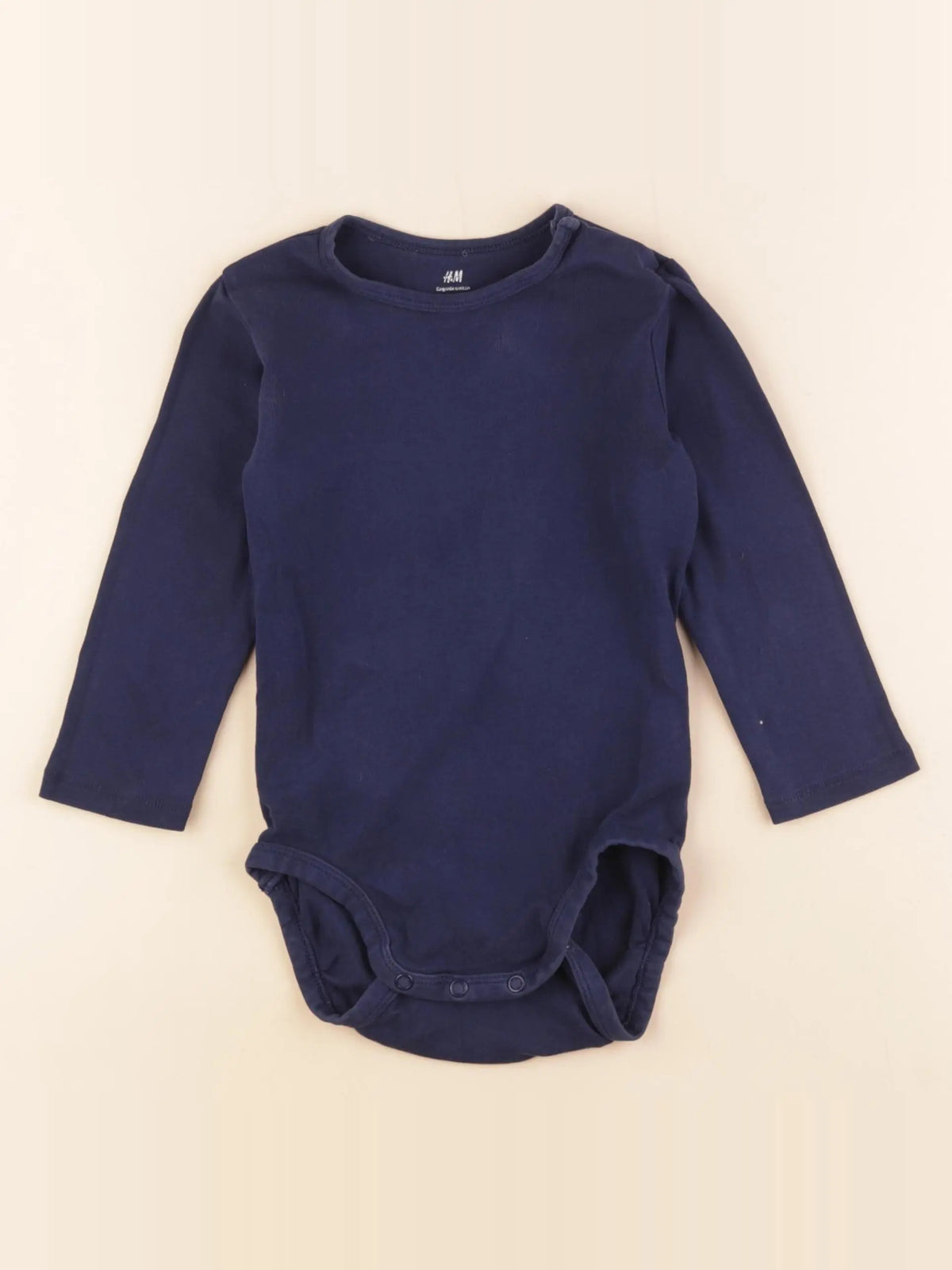 H&M - body bleu - 18/24 mois