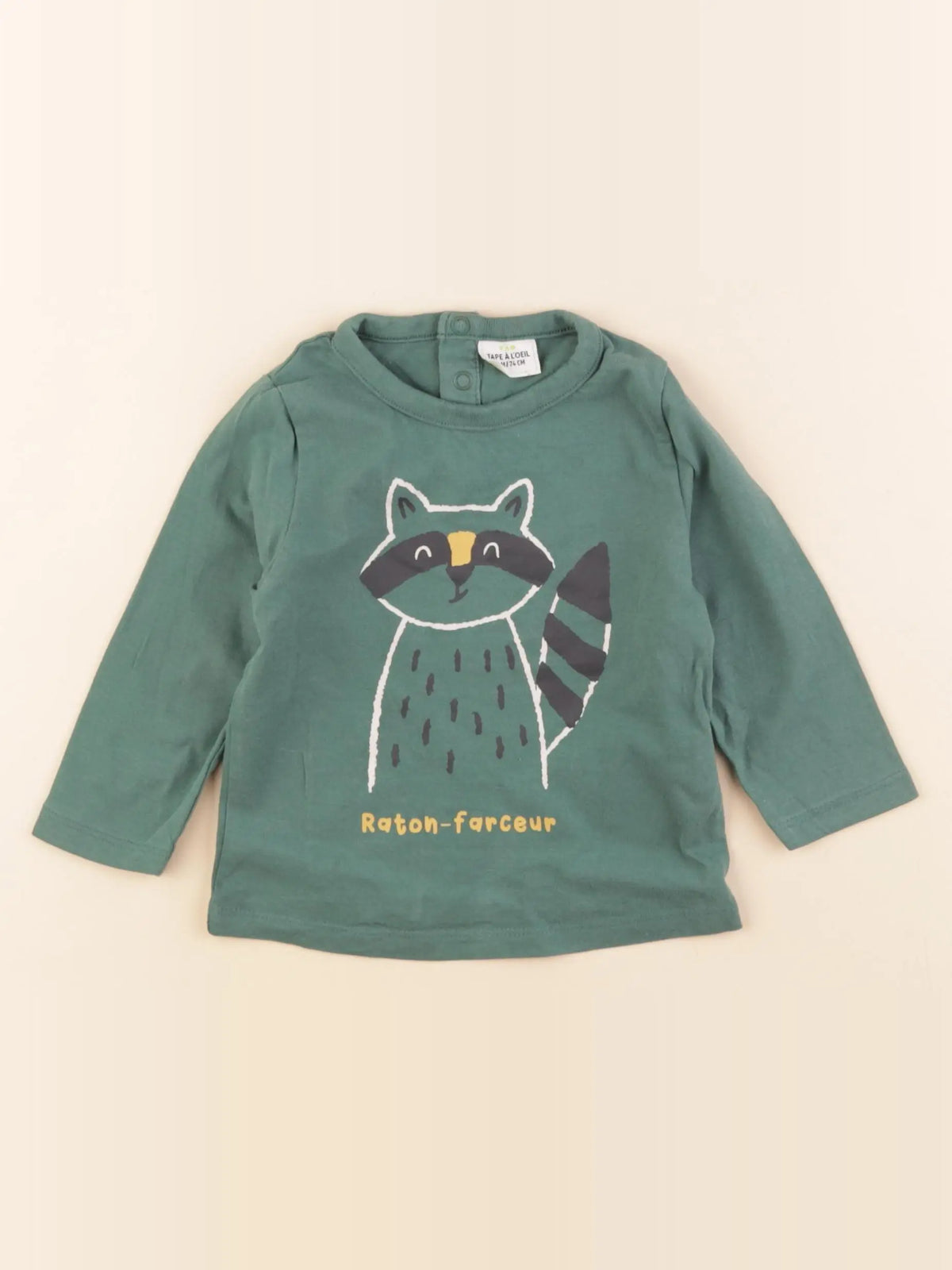 Tape à l'oeil - tee-shirt vert - 12 mois