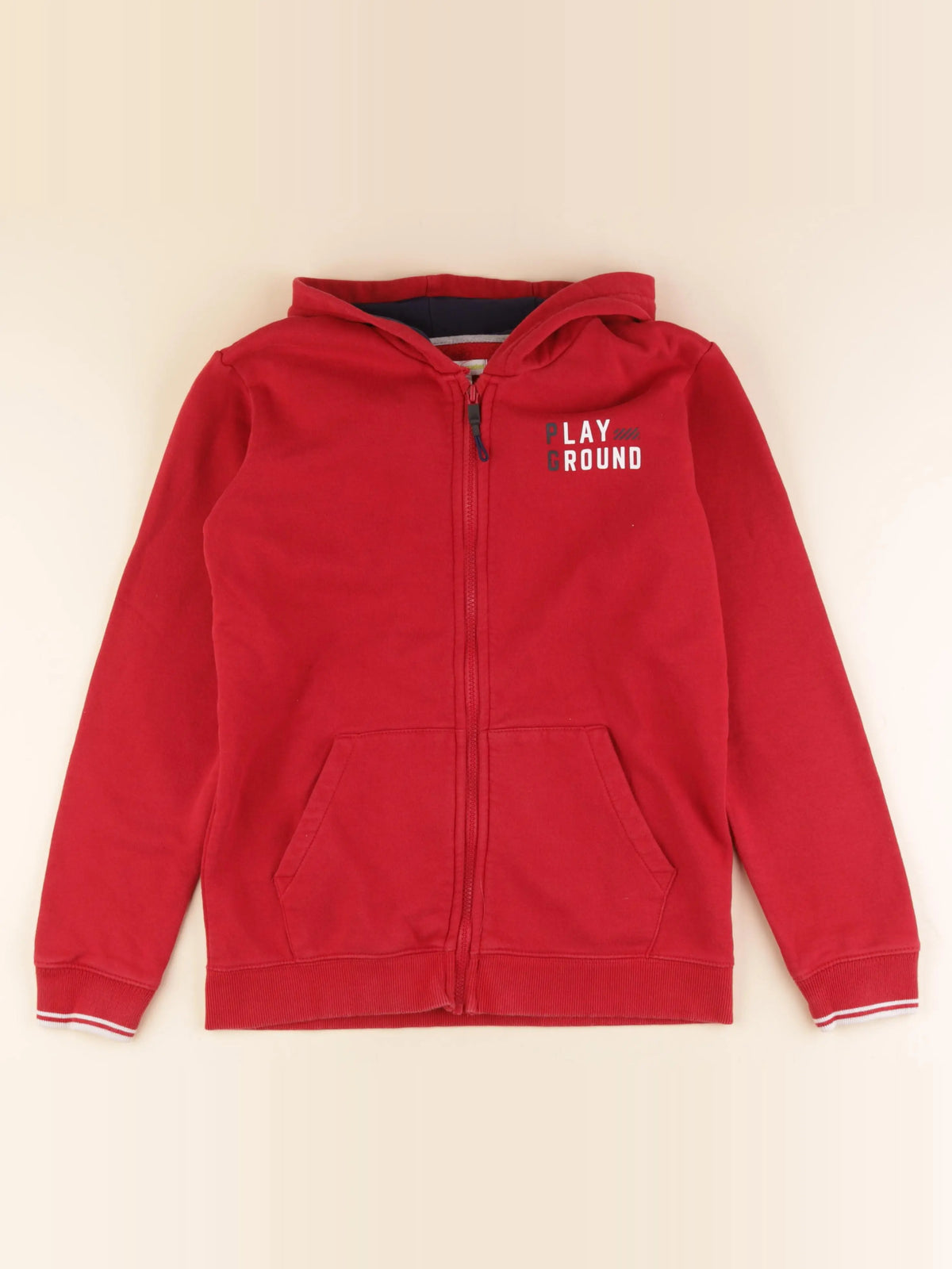 Vertbaudet - sweat rouge - 14 ans