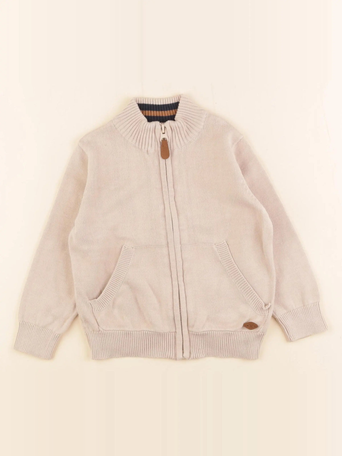Vertbaudet - gilet beige - 3 ans
