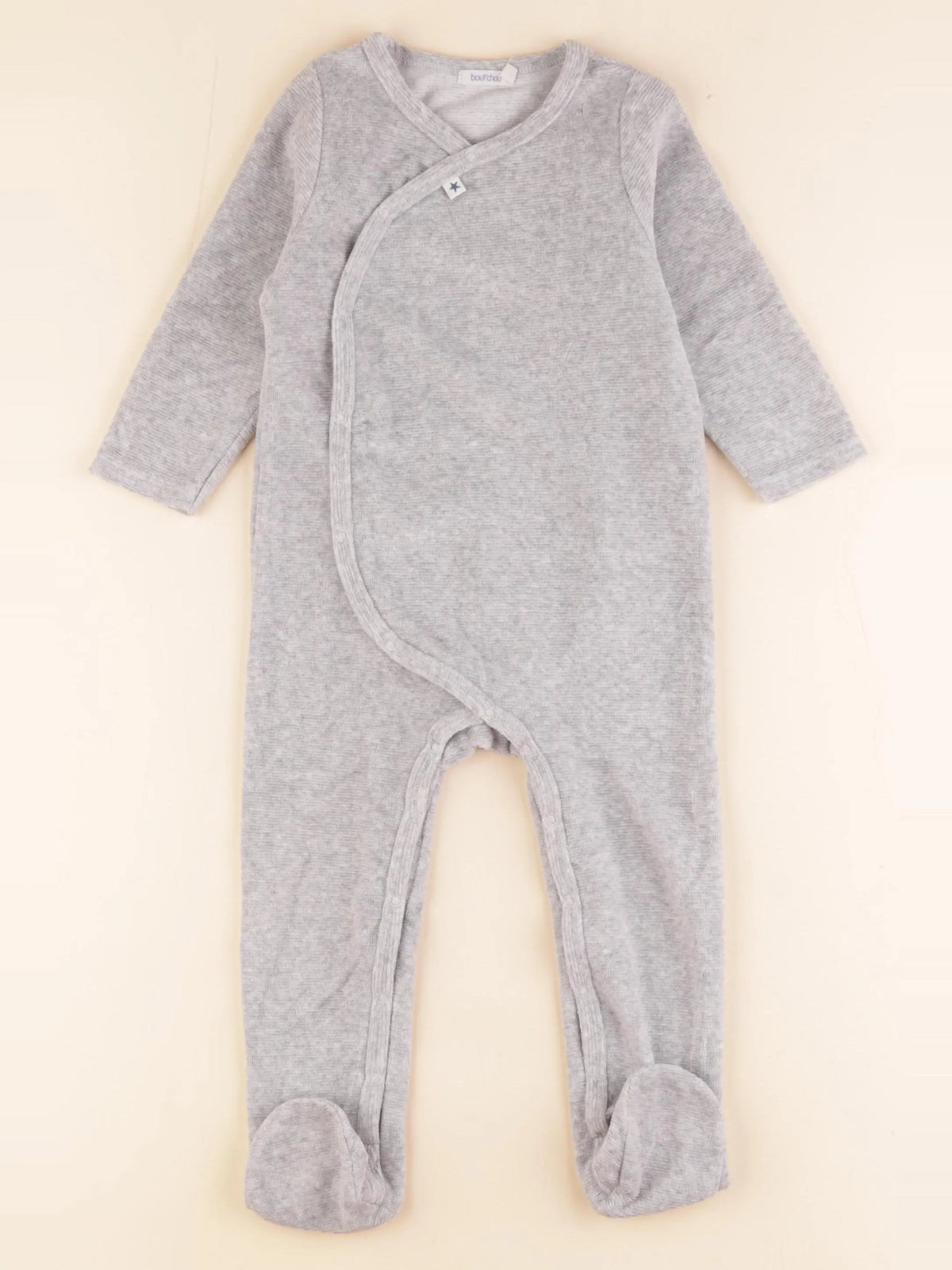 Boutchou - pyjama velours gris - 18 mois