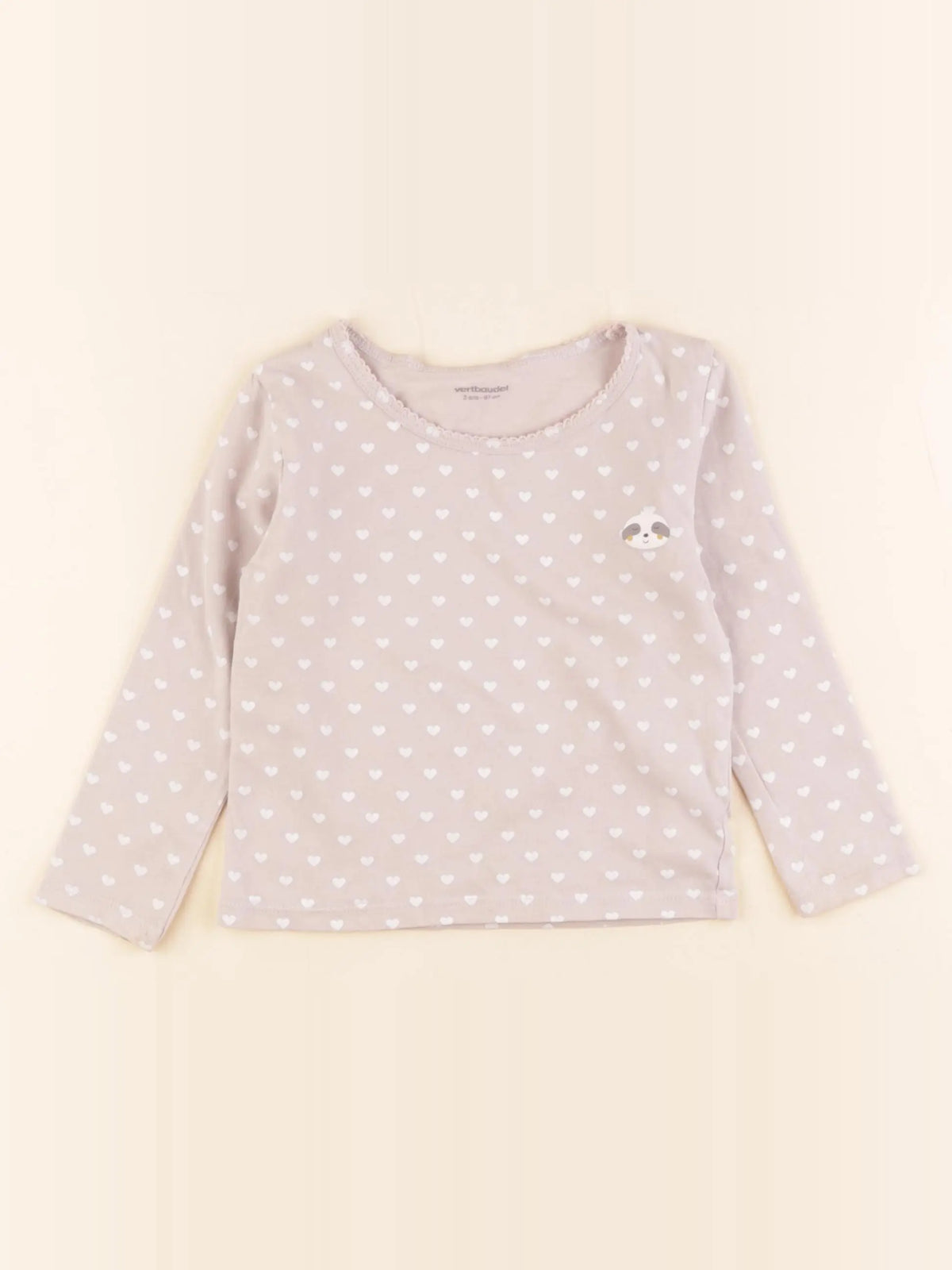 Vertbaudet - maillot de corps beige - 3 ans