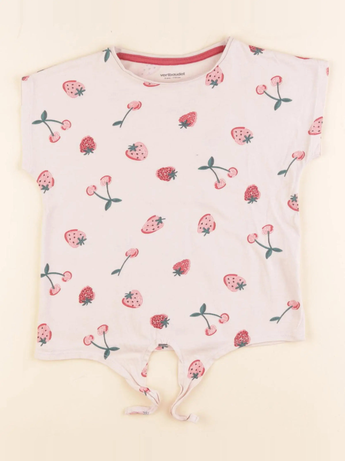 Vertbaudet - tee-shirt rose - 5 ans
