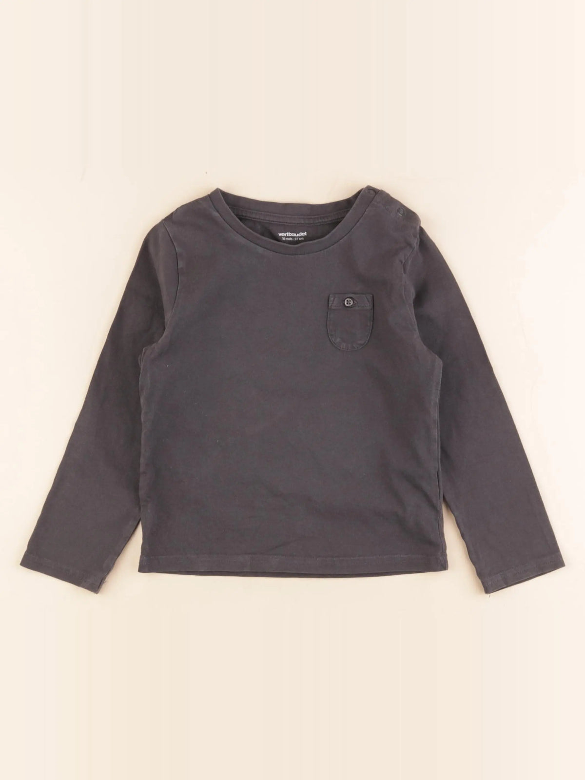 Vertbaudet - tee-shirt gris - 36 mois