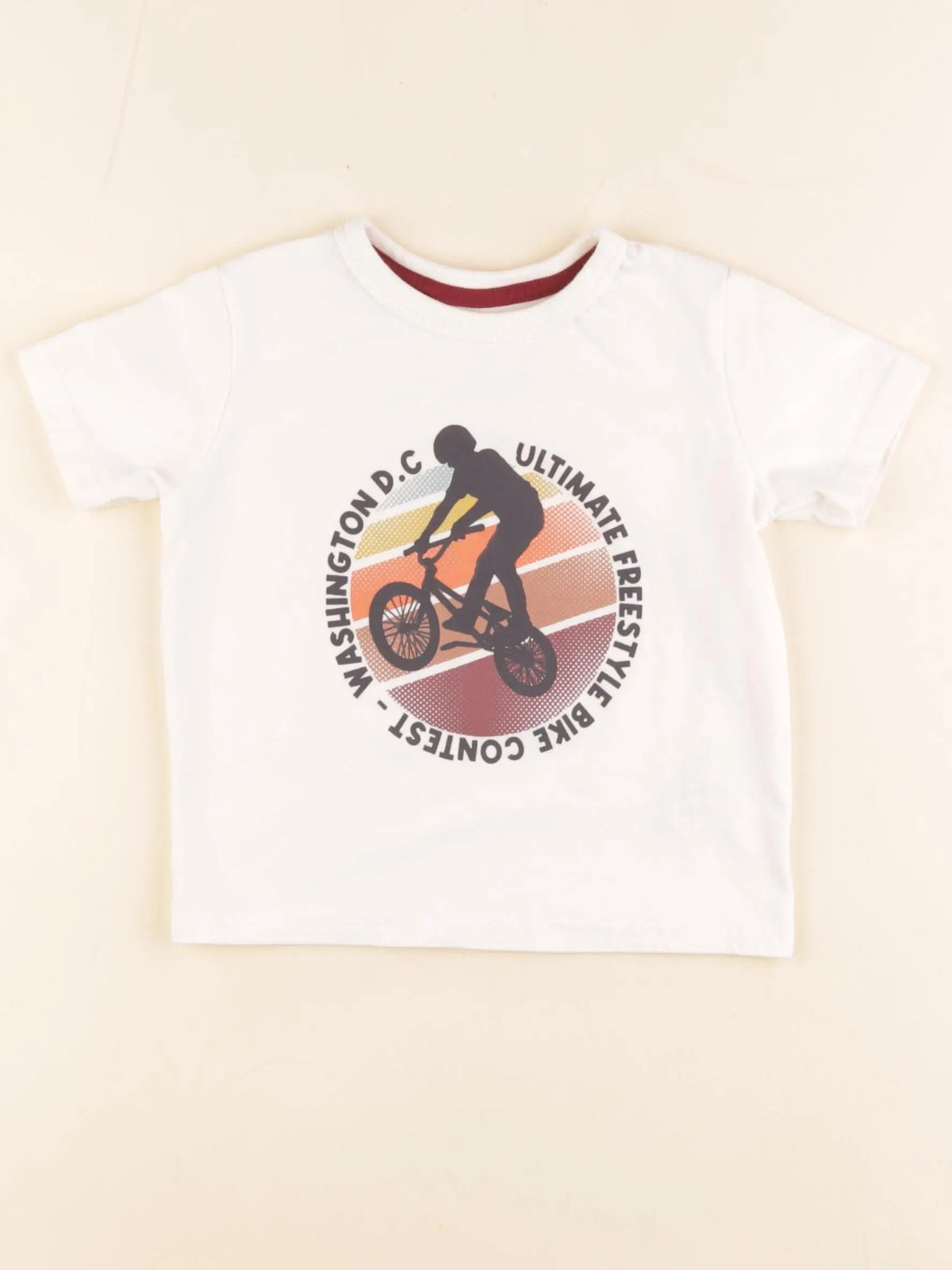 Vertbaudet - tee-shirt beige - 2 ans