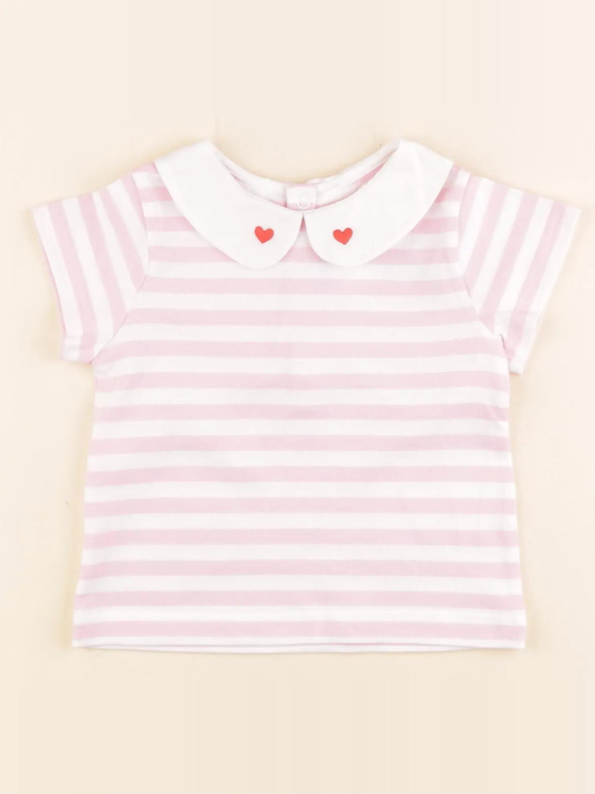 Jacadi - tee-shirt blanc, rose - 24 mois