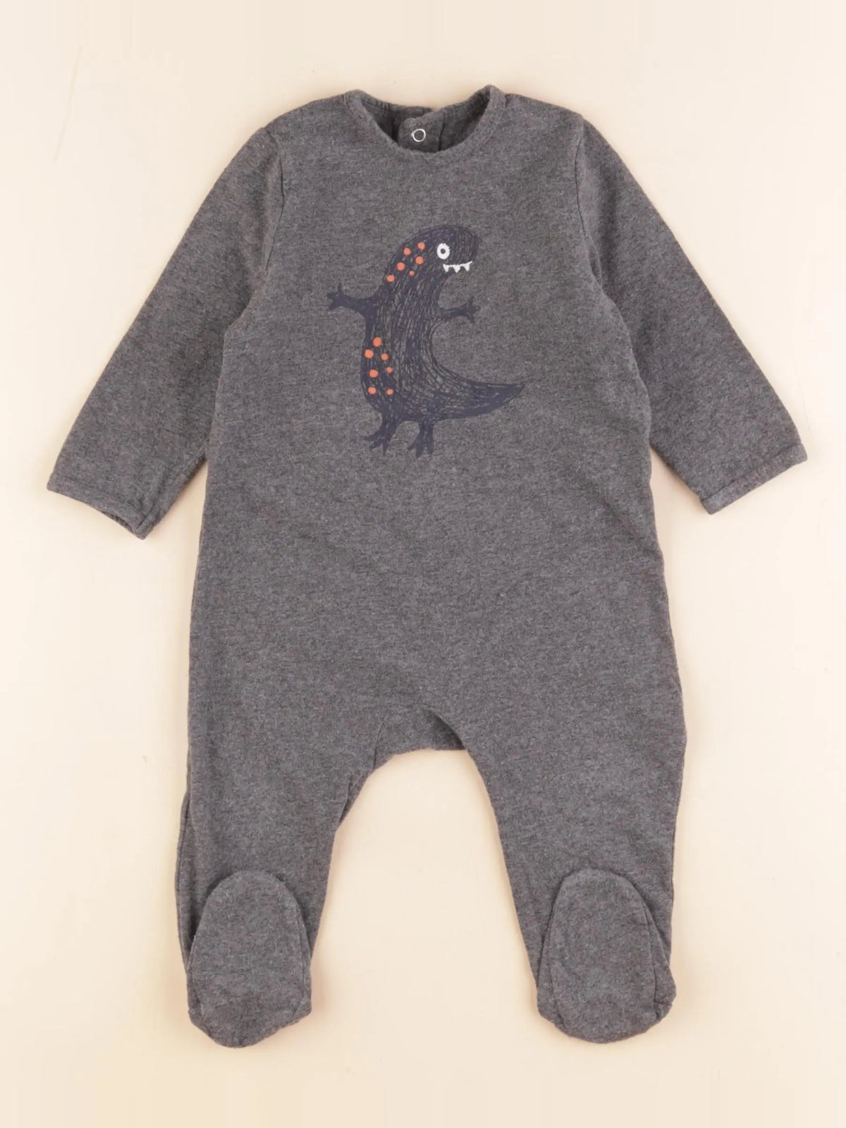 La Redoute - pyjama coton gris - 9 mois