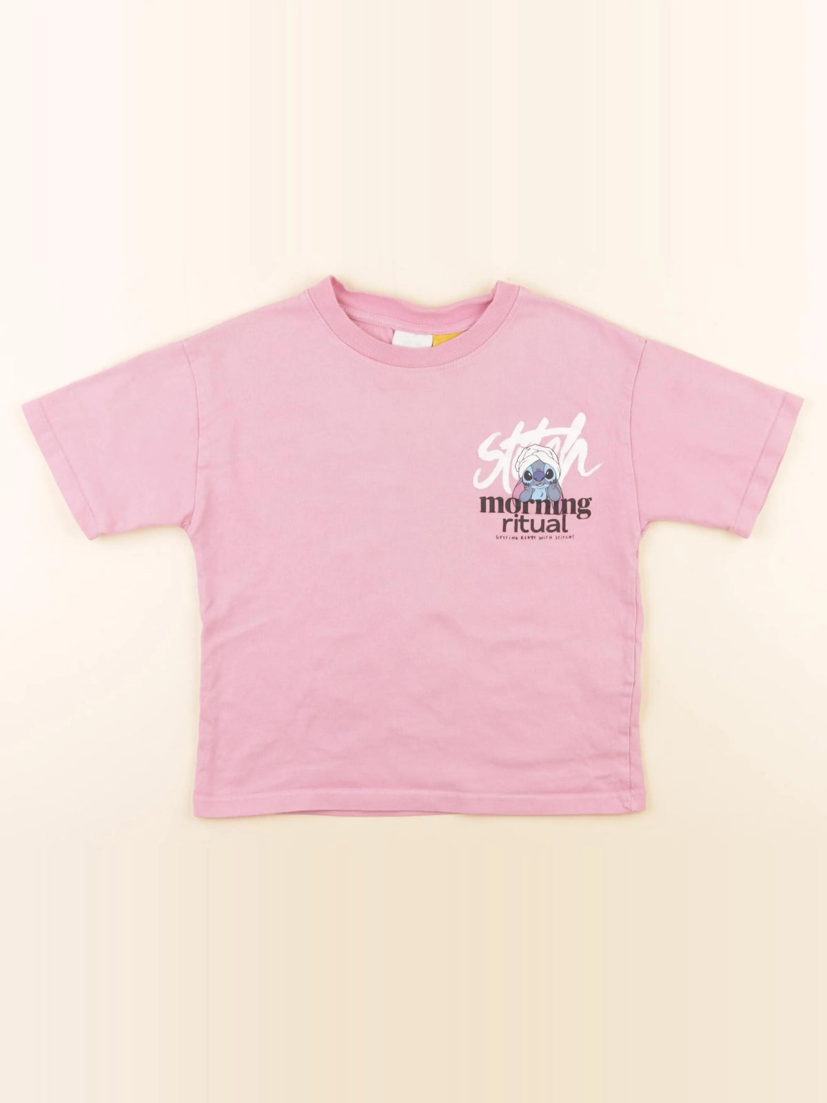 Zara - tee-shirt imprimé au dos rose - 6/7 ans