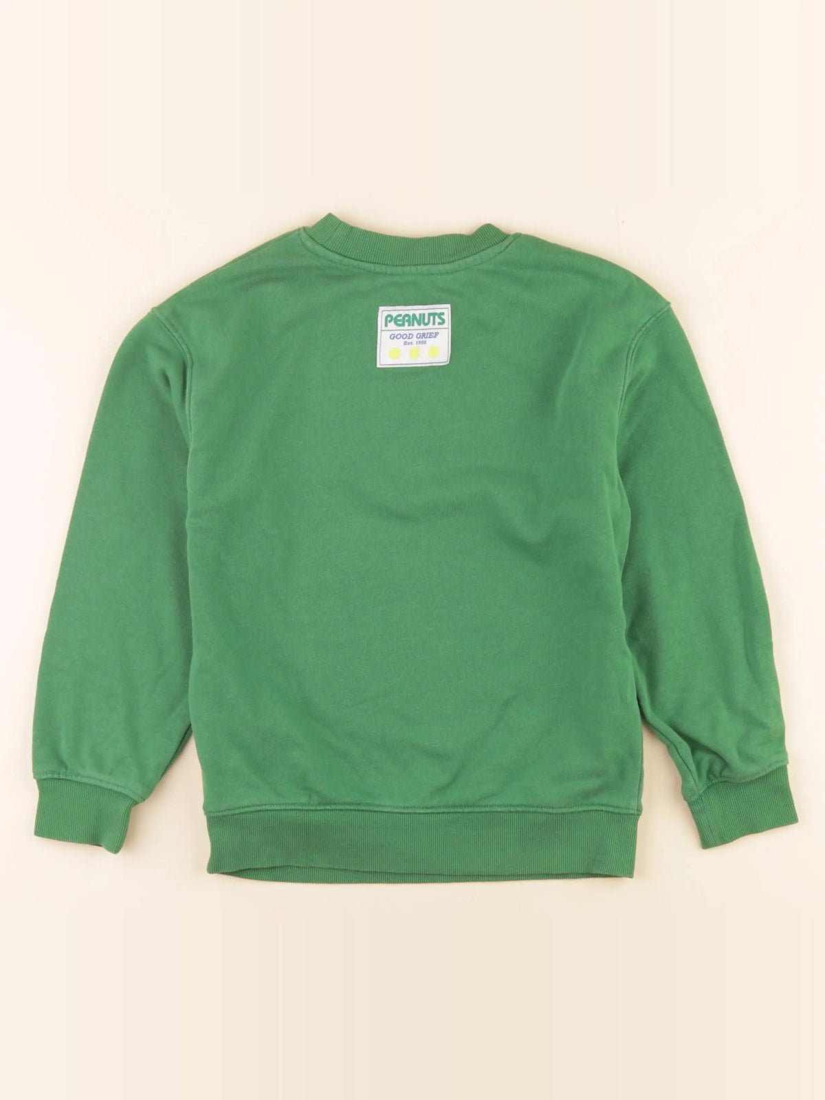 H&M - sweat imprimé au dos vert - 6/8 ans