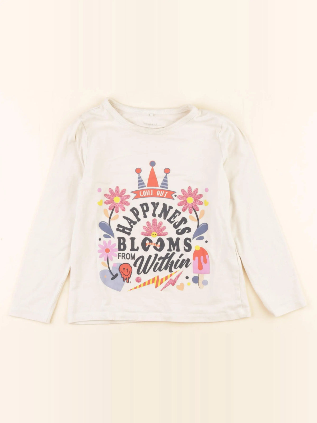Name it - tee-shirt beige - 6 ans