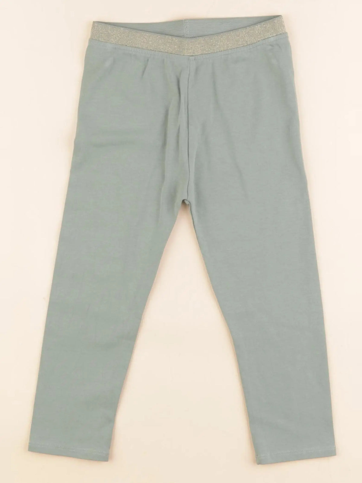Vertbaudet - legging vert, or - 3 ans