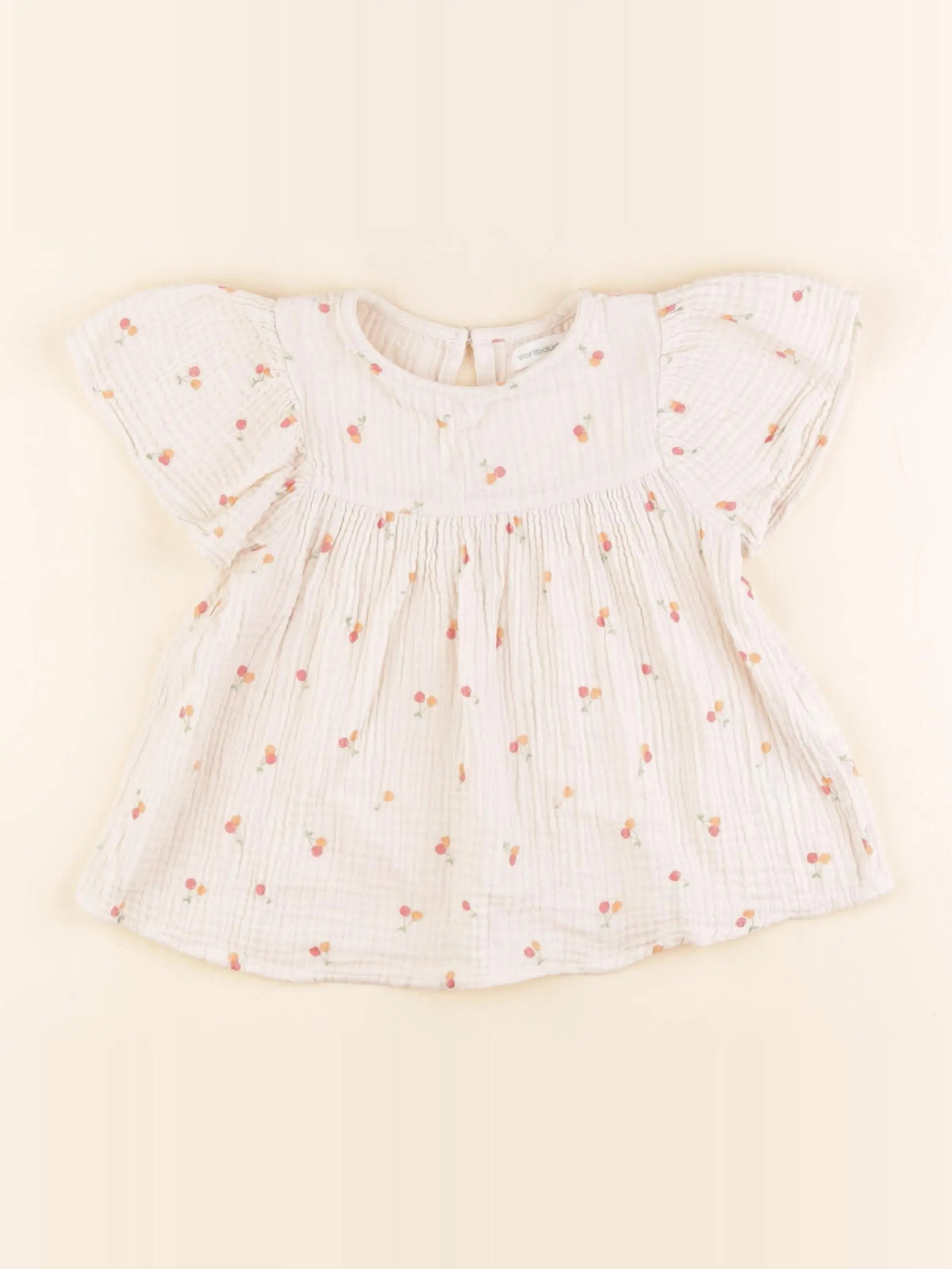 Vertbaudet - blouse beige - 4 ans
