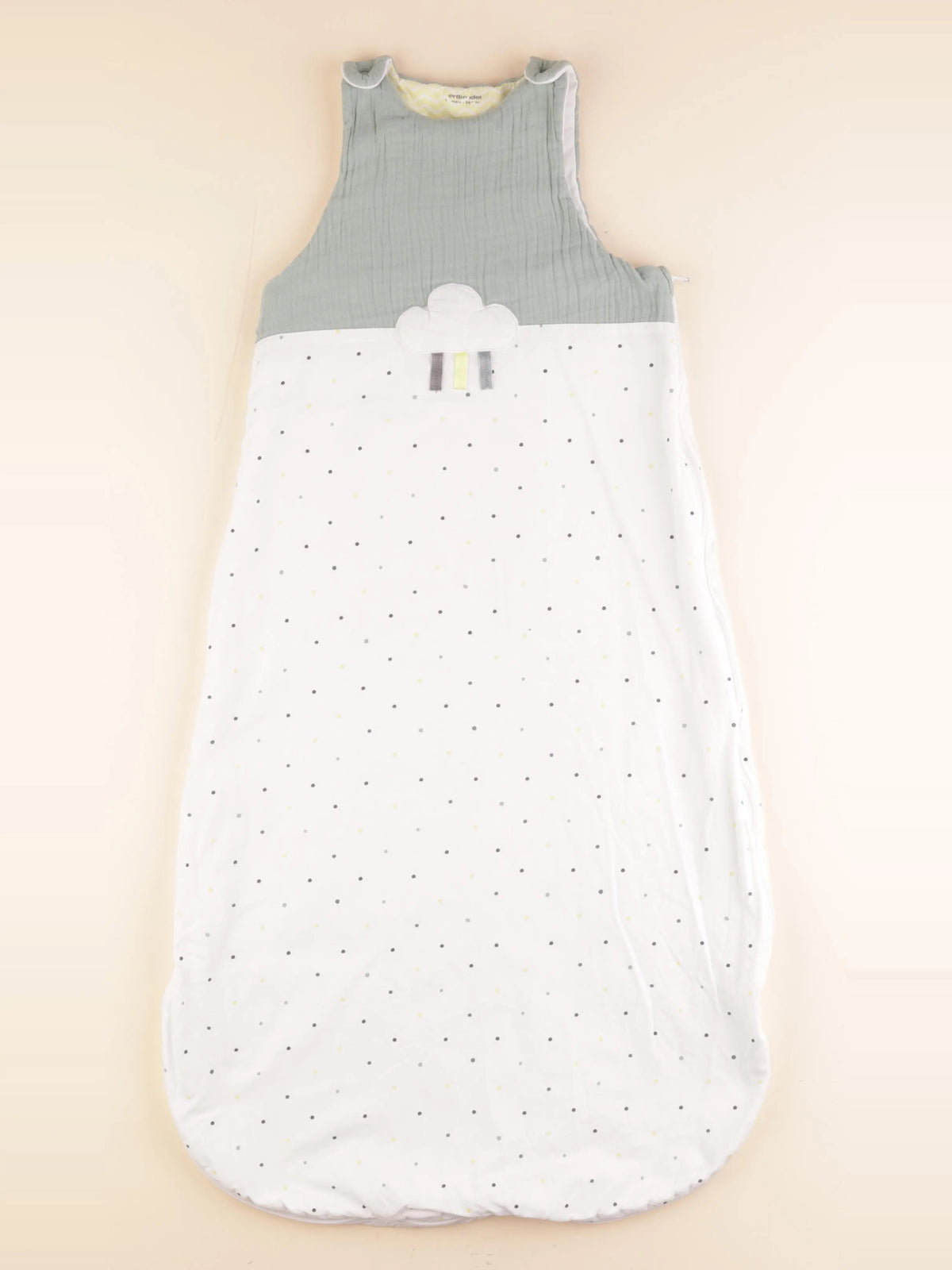 Vertbaudet - gigoteuse TOG 2,5 vert, blanc - 18/36 mois